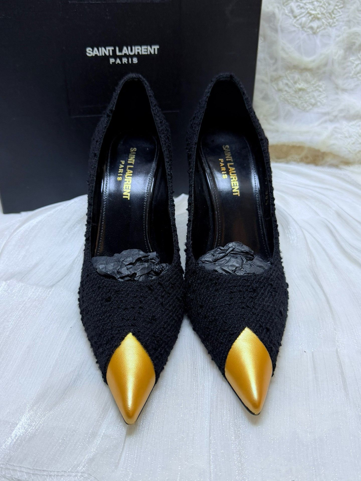 Saint Laurent Paris Saint Laurent Paris Black Lowtop Sneakers us_6-5 Women Size US 6.5 / IT 36.5 - 2 Thumbnail