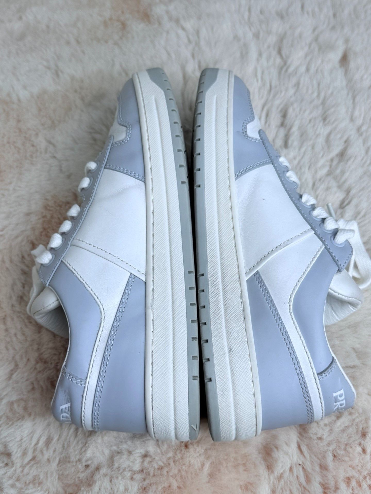 Prada Prada Down Blue Lowtop Sneakers us_7-5 Women Size US 7.5 / IT 37.5 - 6 Thumbnail