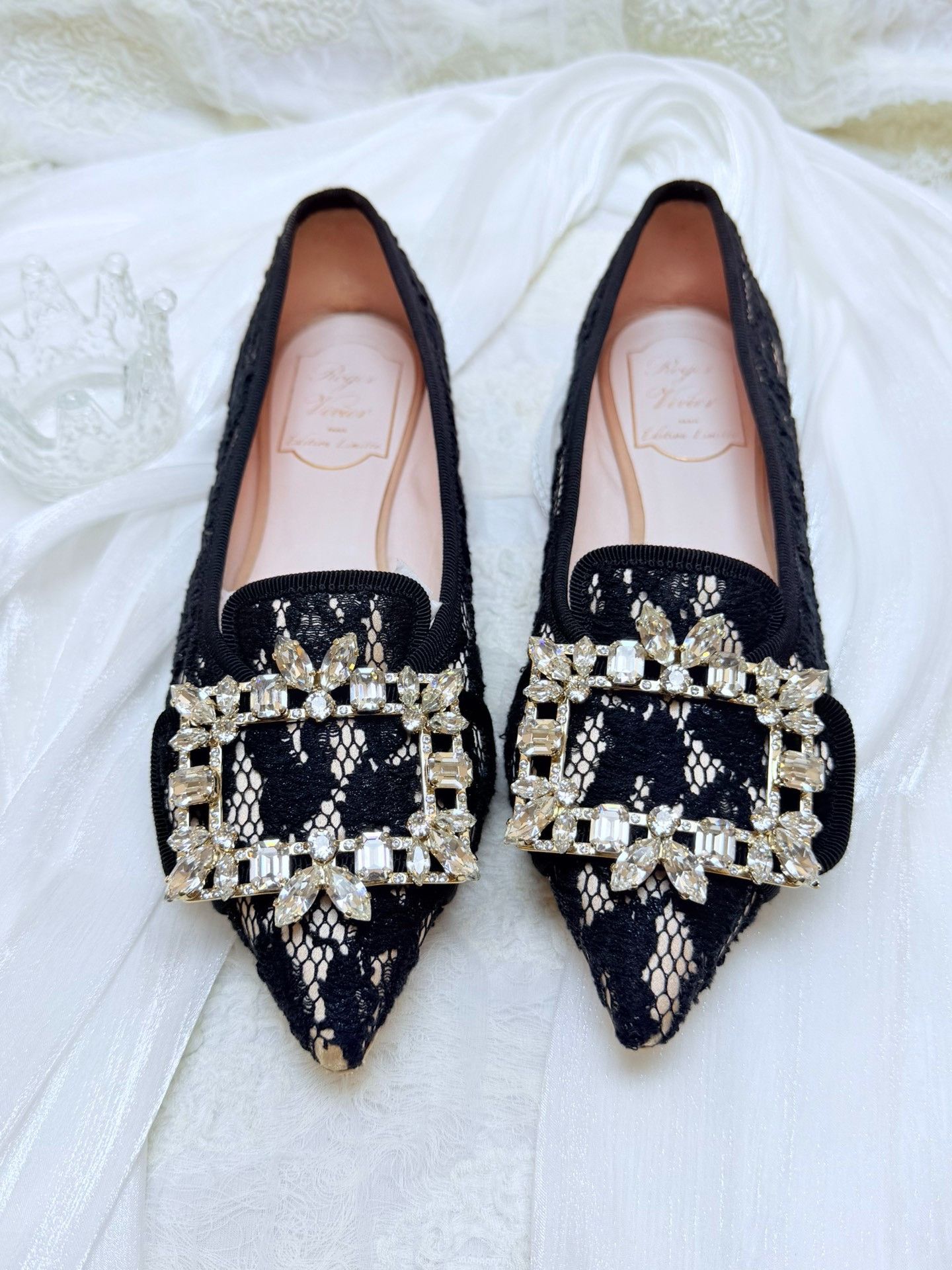 Roger Vivier Roger Vivier Retro Black Lowtop Sneakers us_5-5 Women Size US 5.5 / IT 35.5 - 2 Thumbnail