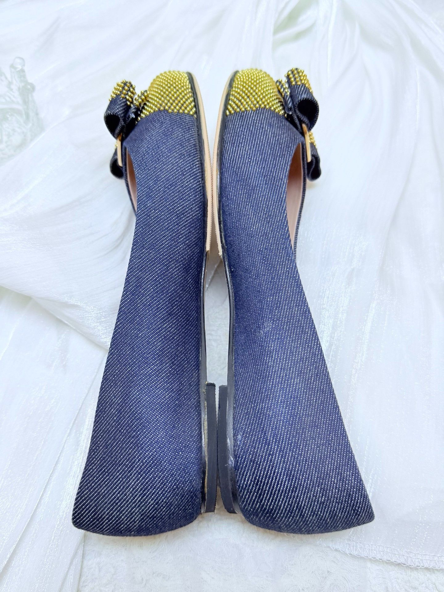 Salvatore Ferragamo Salvatore Ferragamo Denim Blue Lowtop Sneakers us_7 Women Size US 7 / IT 37 - 5 Thumbnail