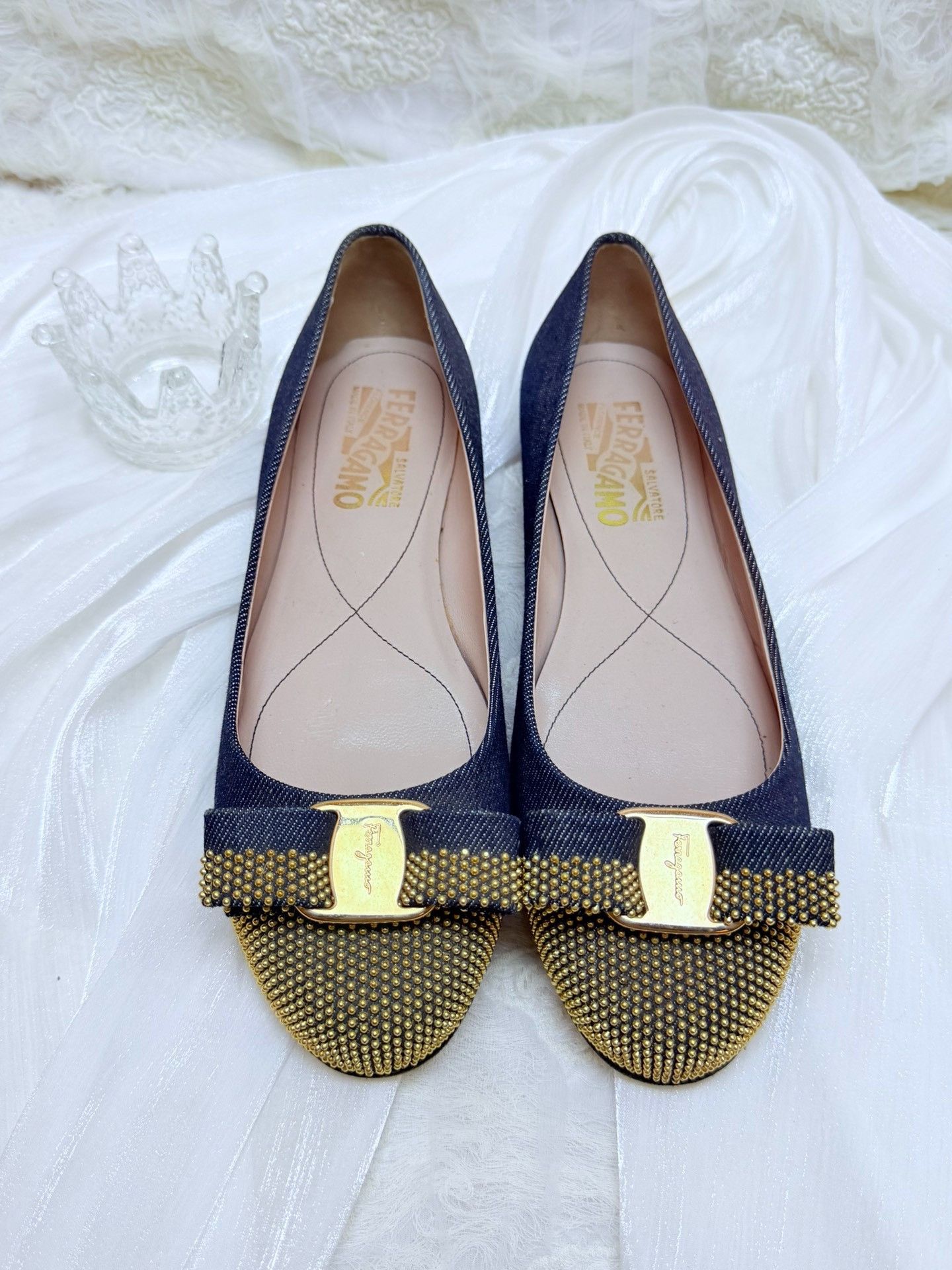 Salvatore Ferragamo Salvatore Ferragamo Denim Blue Lowtop Sneakers us_7 Women Size US 7 / IT 37 - 2 Thumbnail