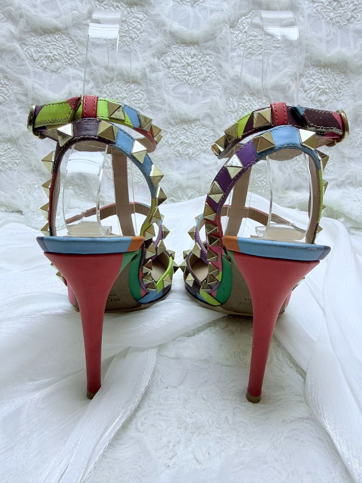 Valentino Valentino Rainbow Multi Sandals us_5-5 Women Size US 5.5 / IT 35.5 - 4 Thumbnail