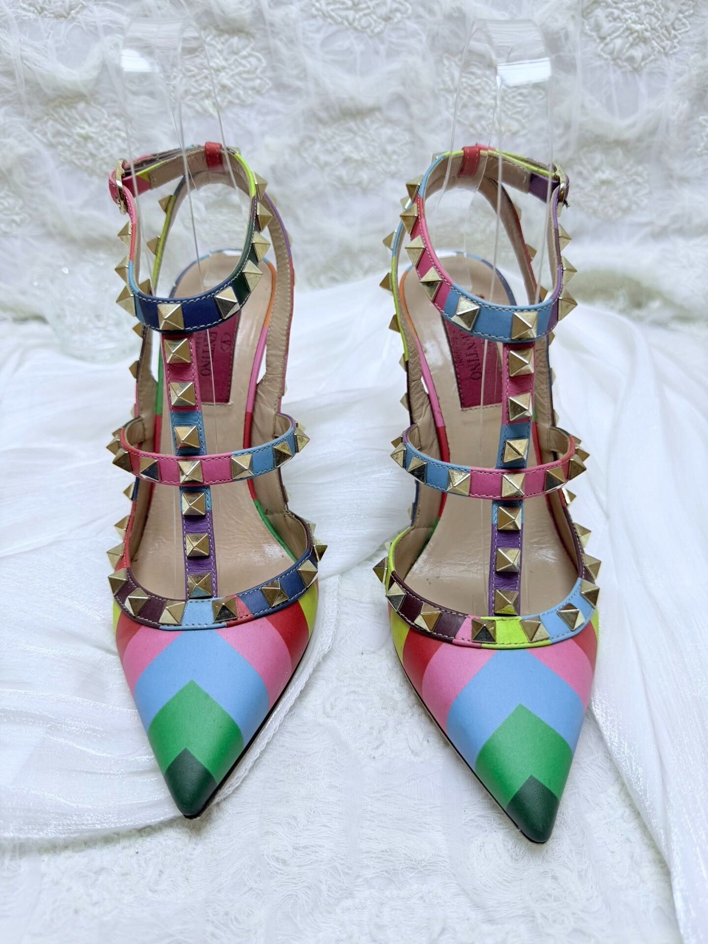 Valentino Valentino Rainbow Multi Sandals us_5-5 Women Size US 5.5 / IT 35.5 - 2 Thumbnail