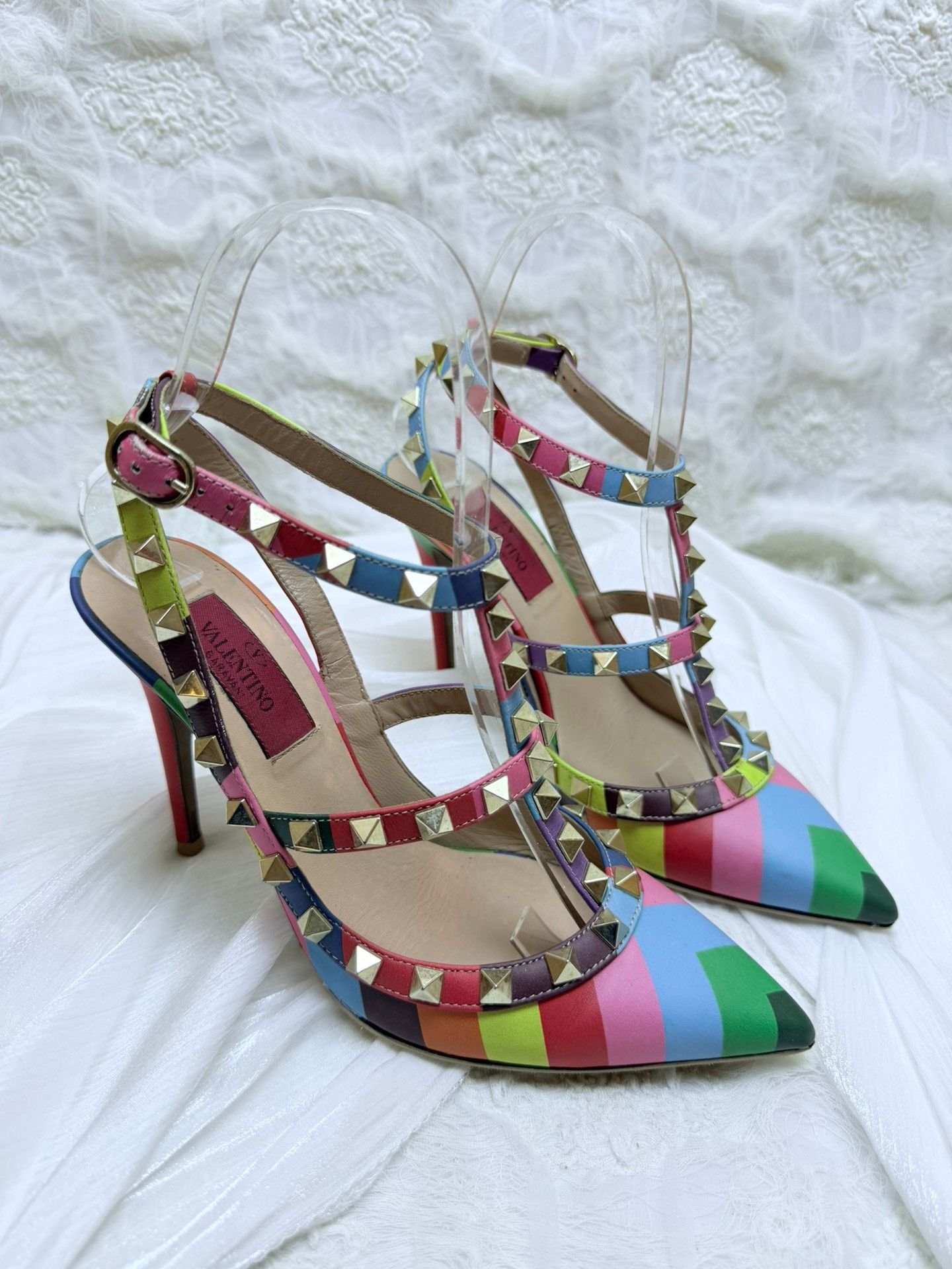 Valentino Valentino Rainbow Multi Sandals us_5-5 Women Size US 5.5 / IT 35.5 - 3 Thumbnail