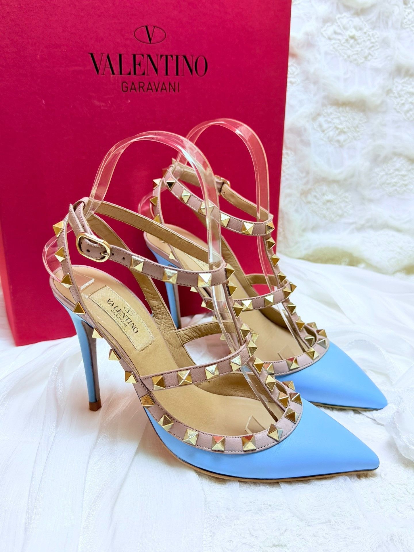 Valentino Valentino Patent Blue Sandals us_6 Women Size US 6 / IT 36 - 2 Thumbnail