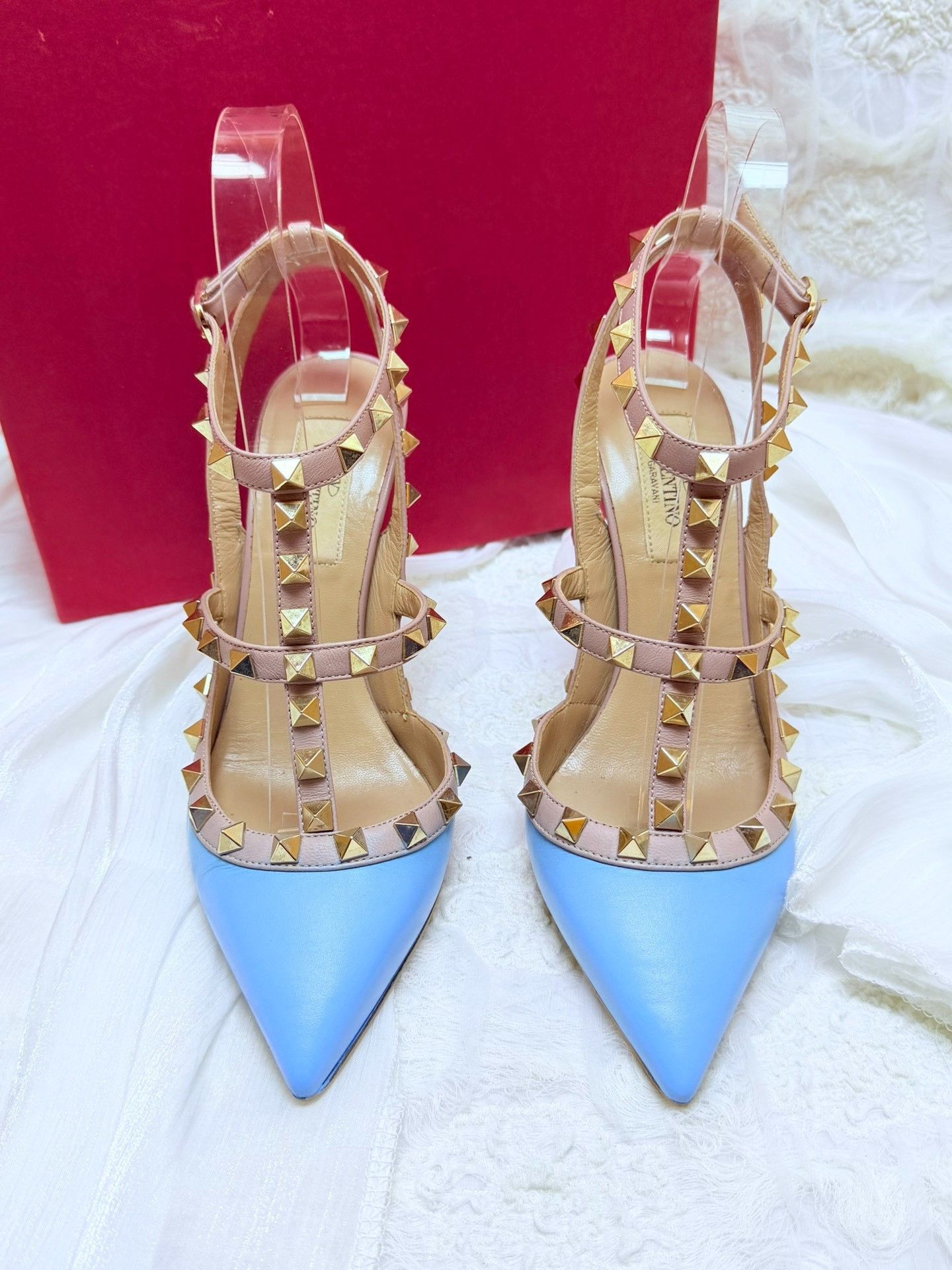 Valentino Valentino Patent Blue Sandals us_6 Women Size US 6 / IT 36 - 3 Thumbnail