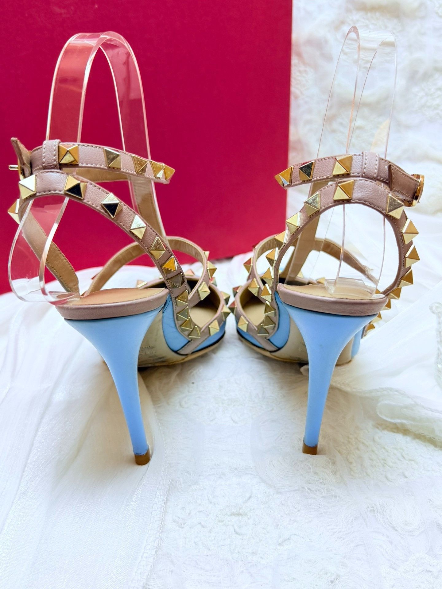 Valentino Valentino Patent Blue Sandals us_6 Women Size US 6 / IT 36 - 4 Thumbnail