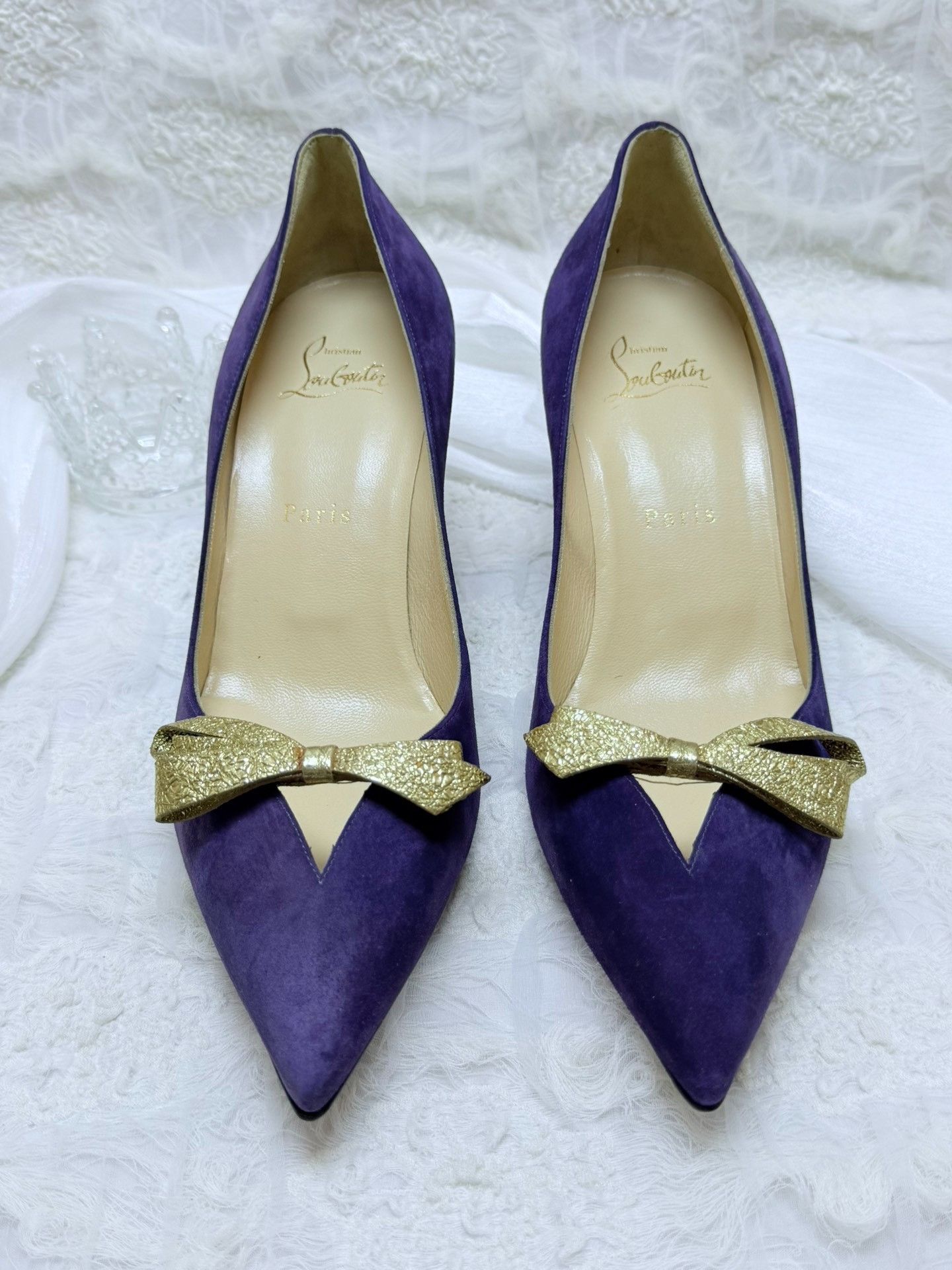 Christian Louboutin Christian Louboutin Purple Lowtop Sneakers us_8 Women Size US 8 / IT 38 - 5 Thumbnail