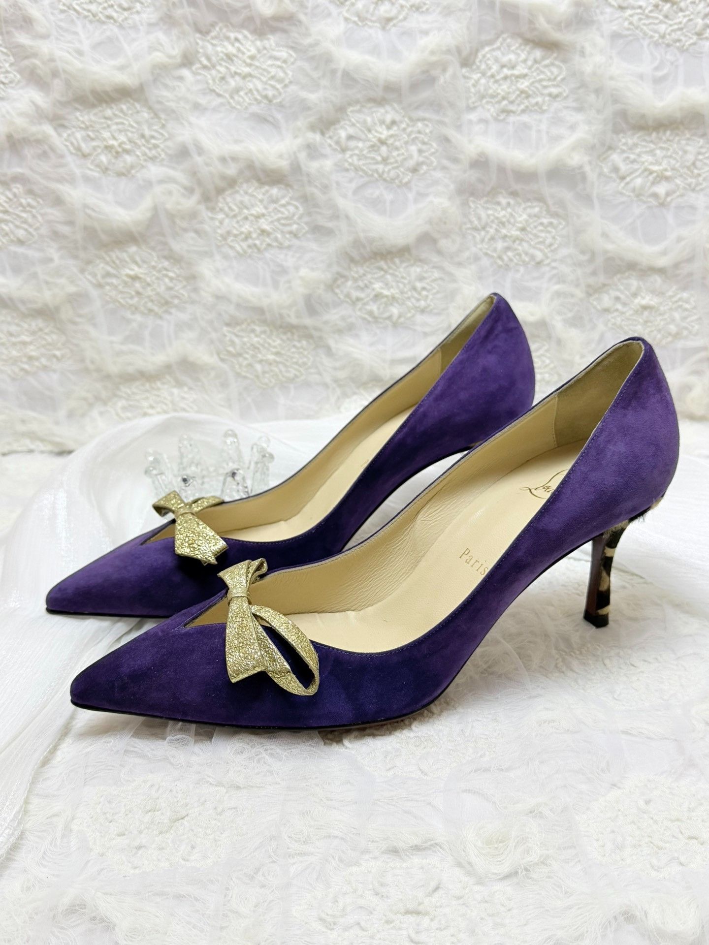 Christian Louboutin Christian Louboutin Purple Lowtop Sneakers us_8 Women Size US 8 / IT 38 - 4 Thumbnail