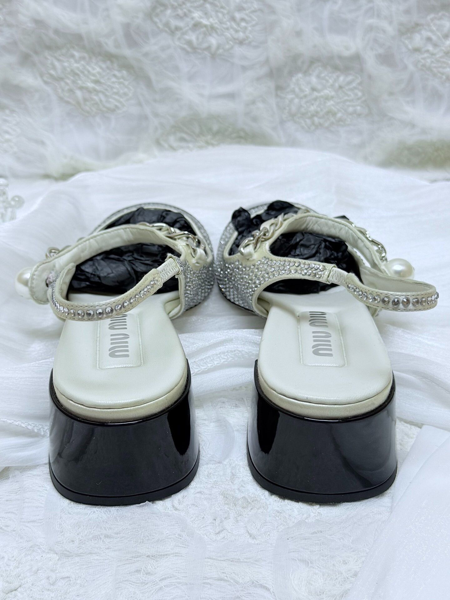 Miu Miu Miu Miu Black Sandals us_5 Women Size US 5 / IT 35 - 5 Thumbnail