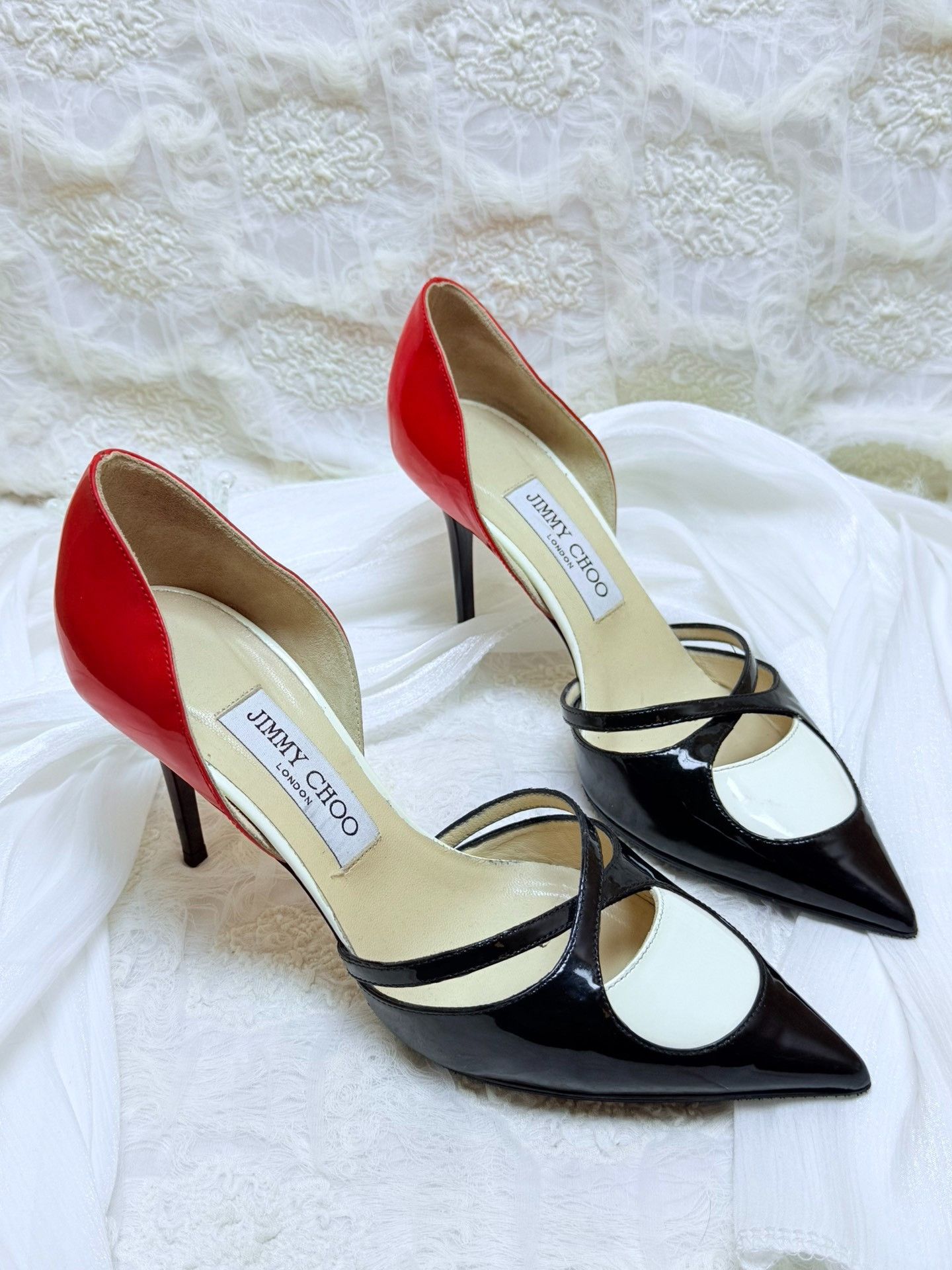Jimmy Choo Jimmy Choo Patent Black Lowtop Sneakers us_7-5 Women Size US 7.5 / IT 37.5 - 2 Thumbnail