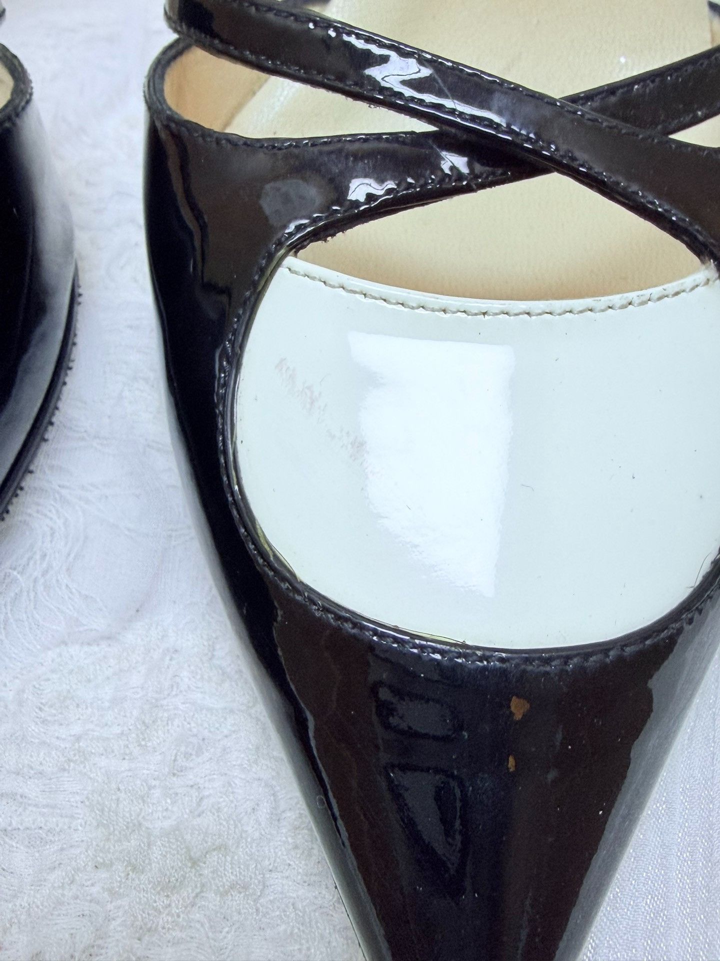 Jimmy Choo Jimmy Choo Patent Black Lowtop Sneakers us_7-5 Women Size US 7.5 / IT 37.5 - 7 Thumbnail