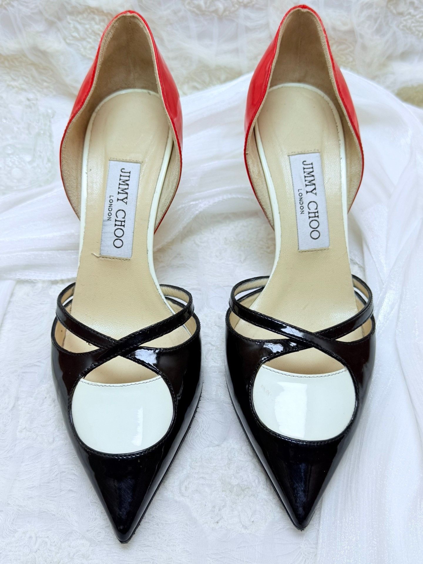 Jimmy Choo Jimmy Choo Patent Black Lowtop Sneakers us_7-5 Women Size US 7.5 / IT 37.5 - 3 Thumbnail