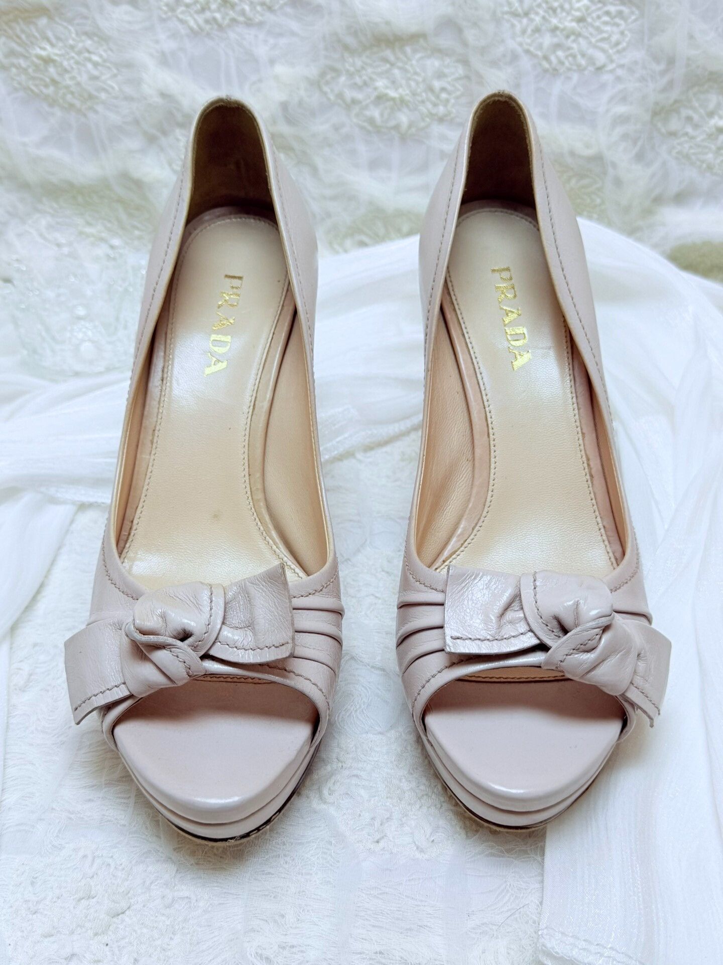 Prada Prada Leather Pink Lowtop Sneakers us_6-5 Women Size US 6.5 / IT 36.5 - 2 Thumbnail