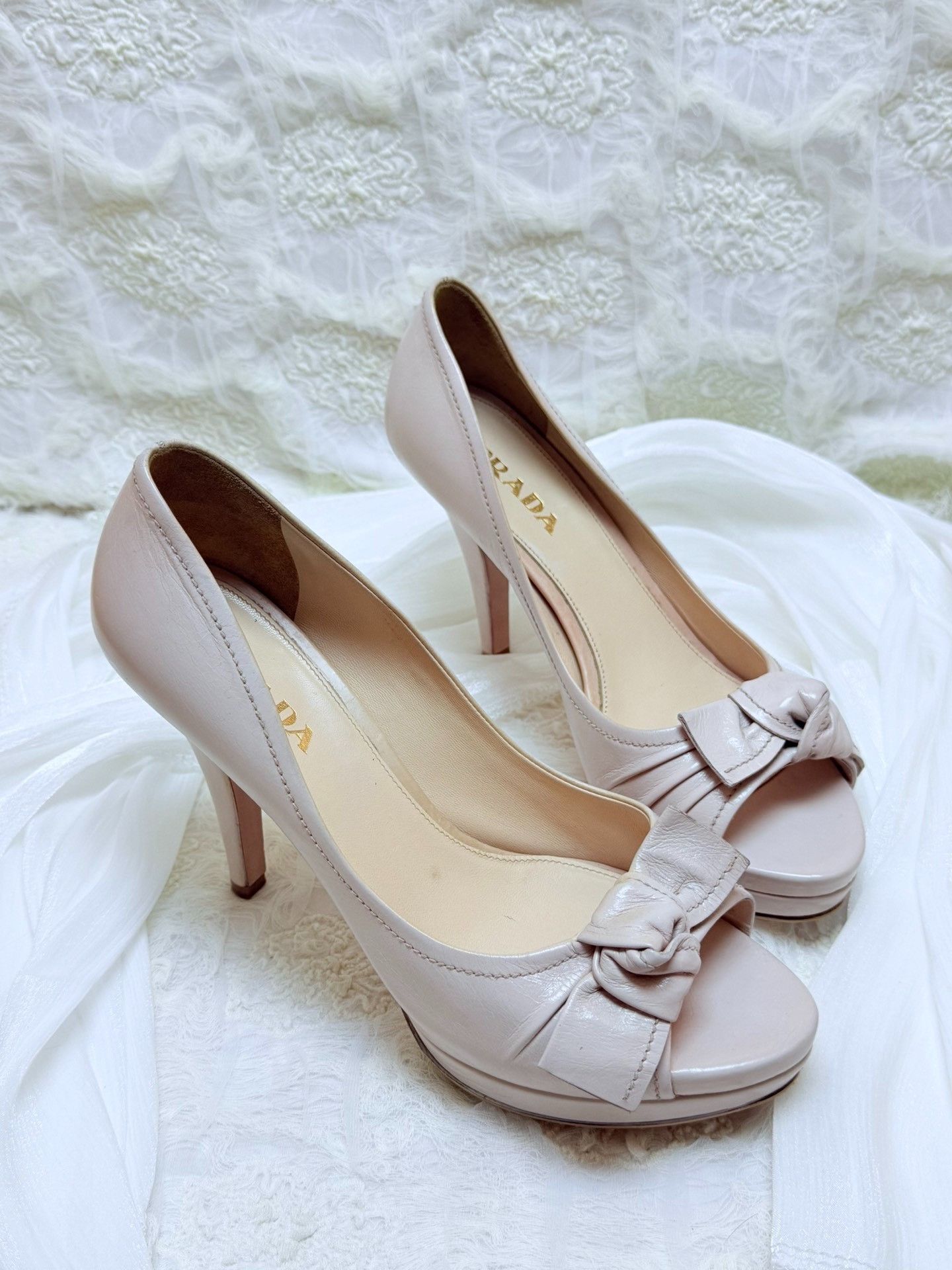 Prada Prada Leather Pink Lowtop Sneakers us_6-5 Women Size US 6.5 / IT 36.5 - 3 Thumbnail