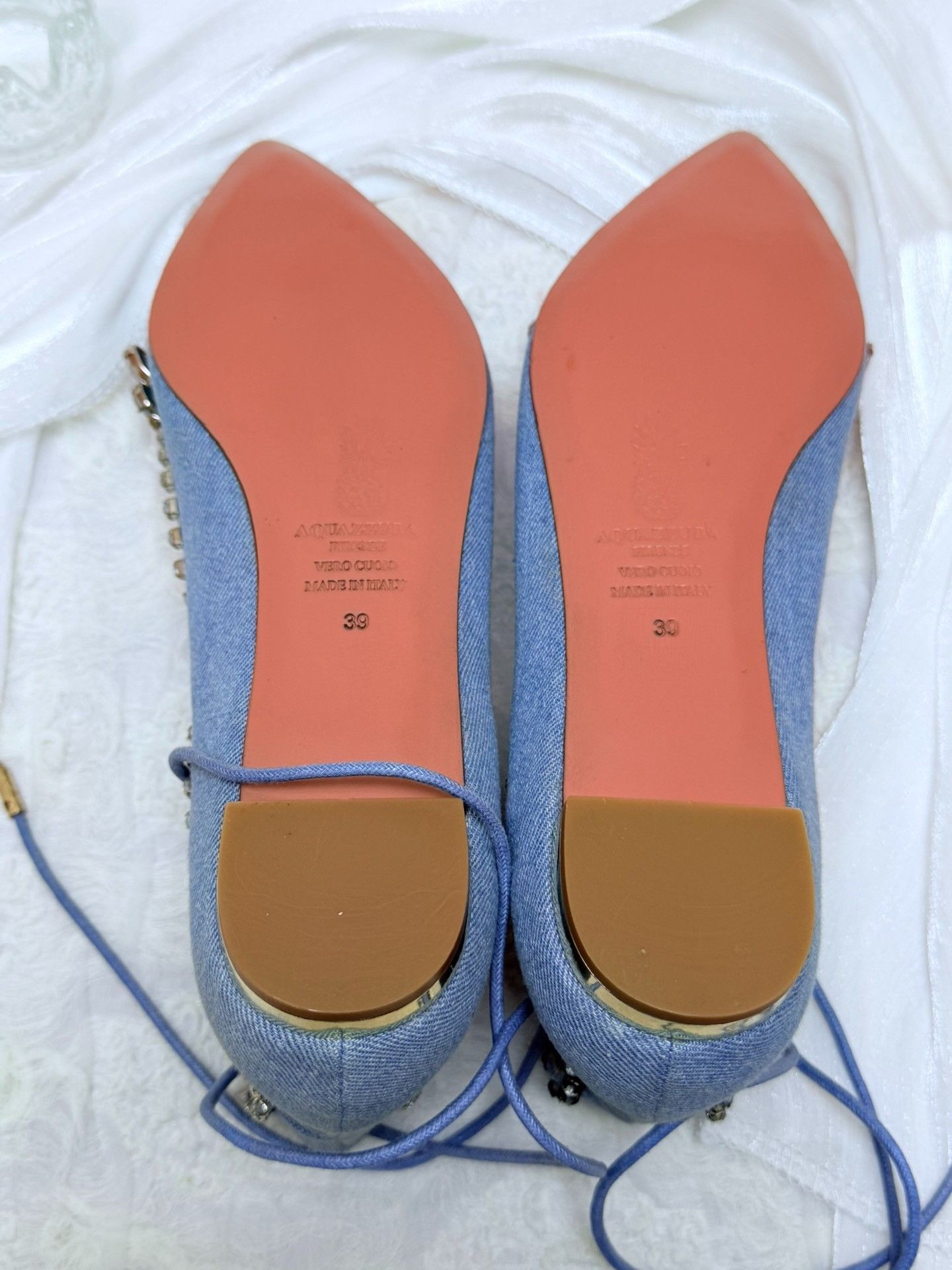 Aquazzura Aquazzura Denim Blue Sandals us_9 Women Size US 9 / IT 39 - 6 Thumbnail