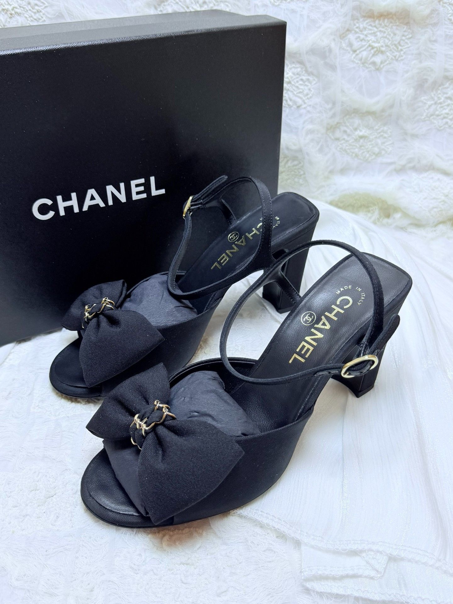 Chanel Chanel Black Sandals us_7 Women Size US 7 / IT 37 - 2 Thumbnail