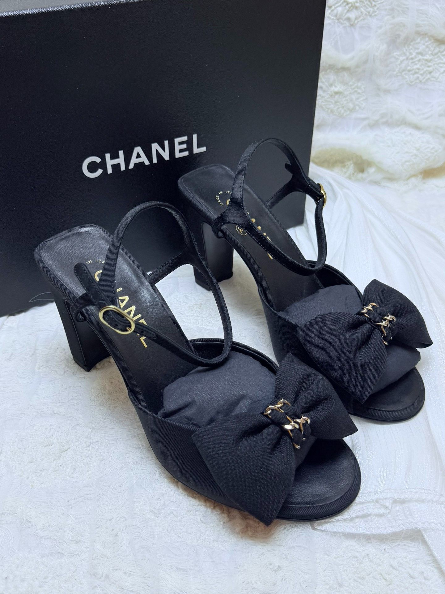 Chanel Chanel Black Sandals us_7 Women Size US 7 / IT 37 - 4 Thumbnail
