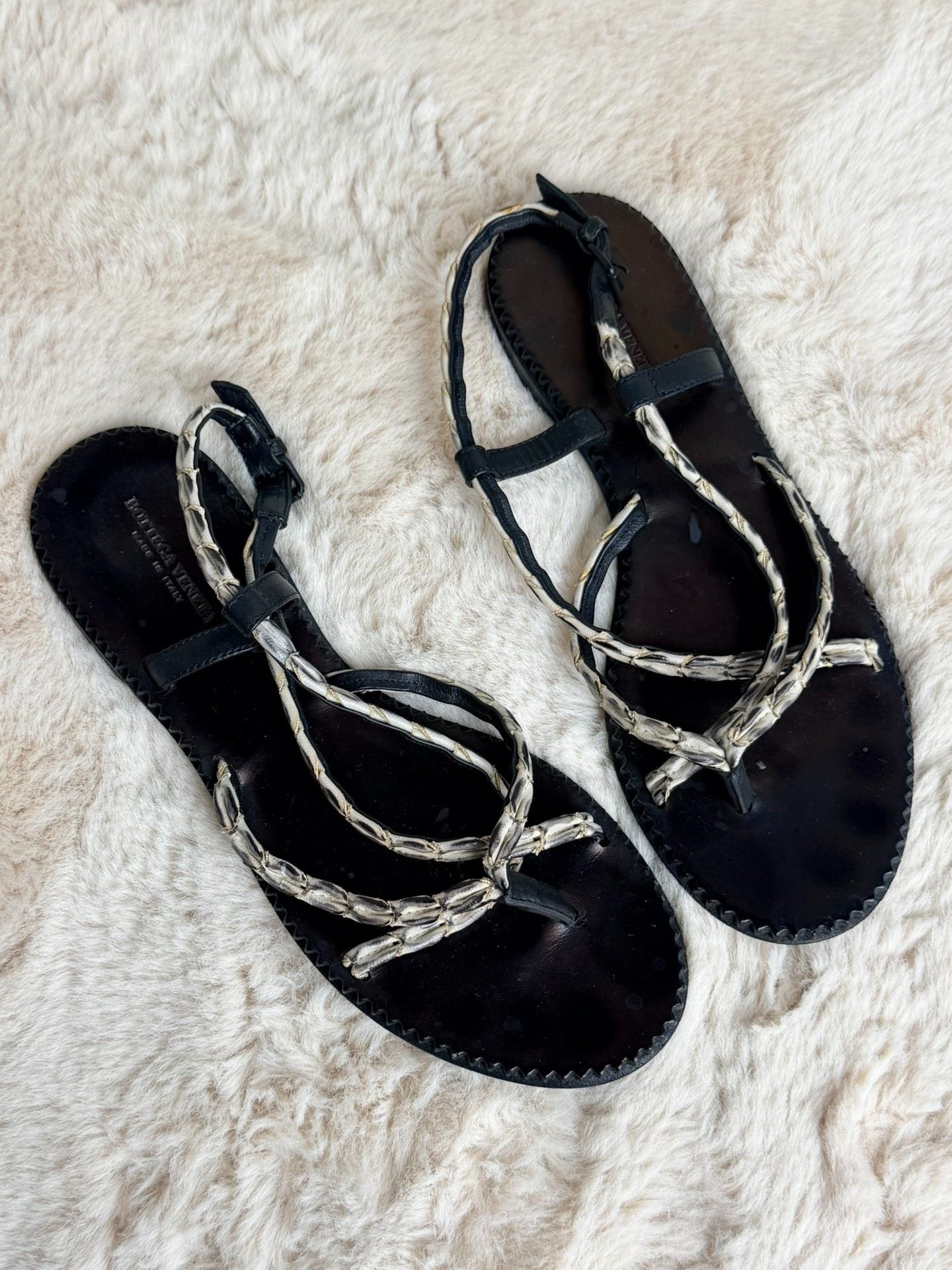 Bottega Veneta Bottega Veneta Black Sandals us_6-5 Women Size US 6.5 / IT 36.5 - 3 Thumbnail
