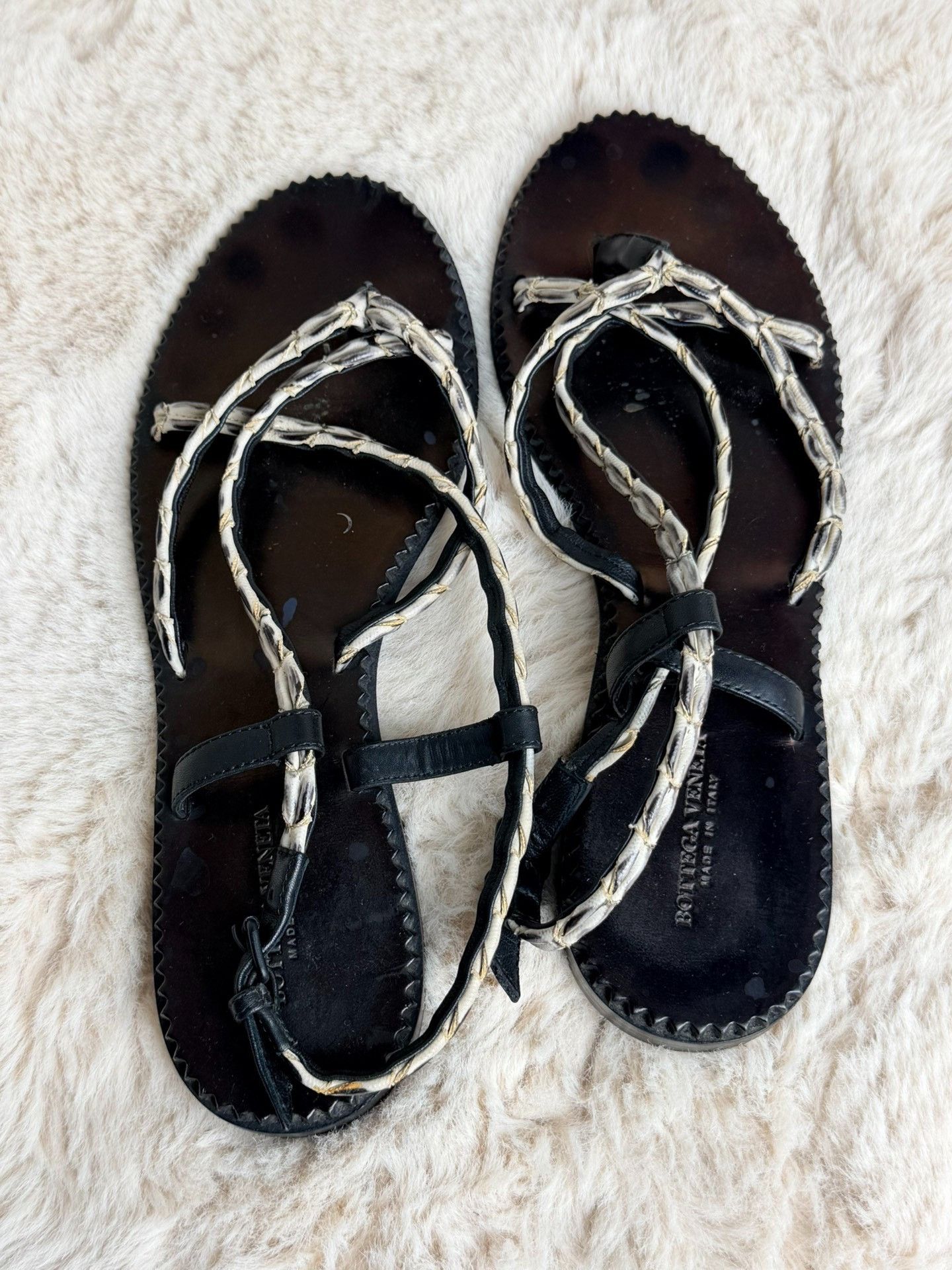 Bottega Veneta Bottega Veneta Black Sandals us_6-5 Women Size US 6.5 / IT 36.5 - 2 Thumbnail
