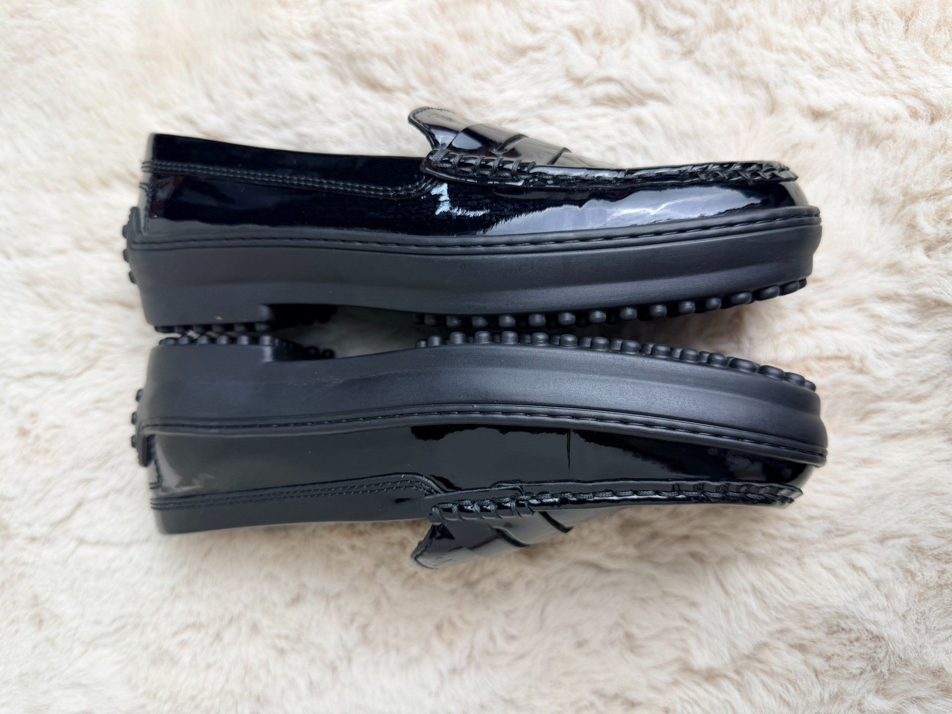 Tod's Tod's Patent Black Lowtop Sneakers us_5-5 Women Size US 5.5 / IT 35.5 - 6 Thumbnail