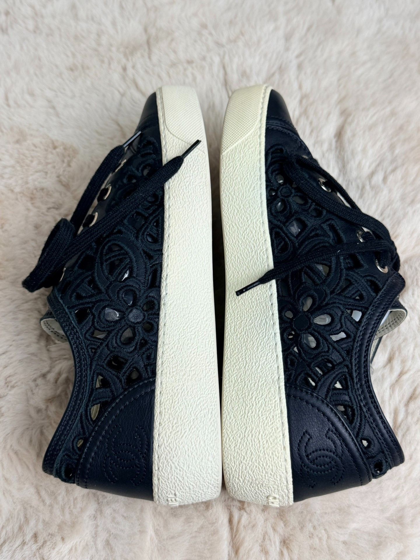 Chanel Chanel Black Lowtop Sneakers us_6-5 Women Size US 6.5 / IT 36.5 - 6 Thumbnail