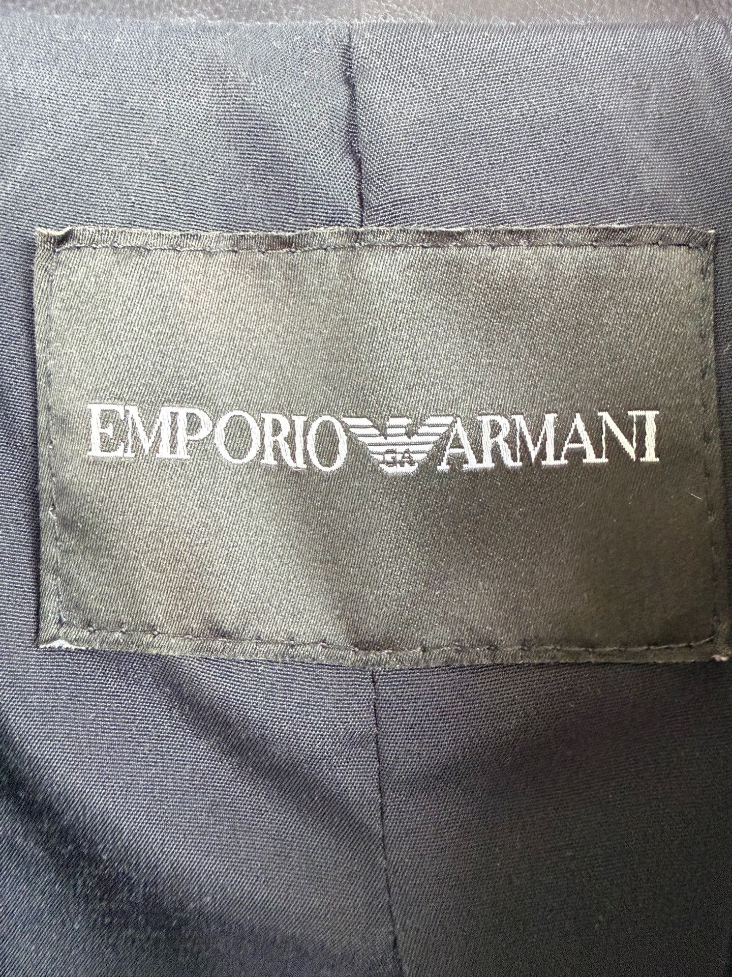 Emporio Armani Emporio Armani Black Leather Jacket it_44 Women Size M / US 6-8 / IT 42-44 - 3 Thumbnail