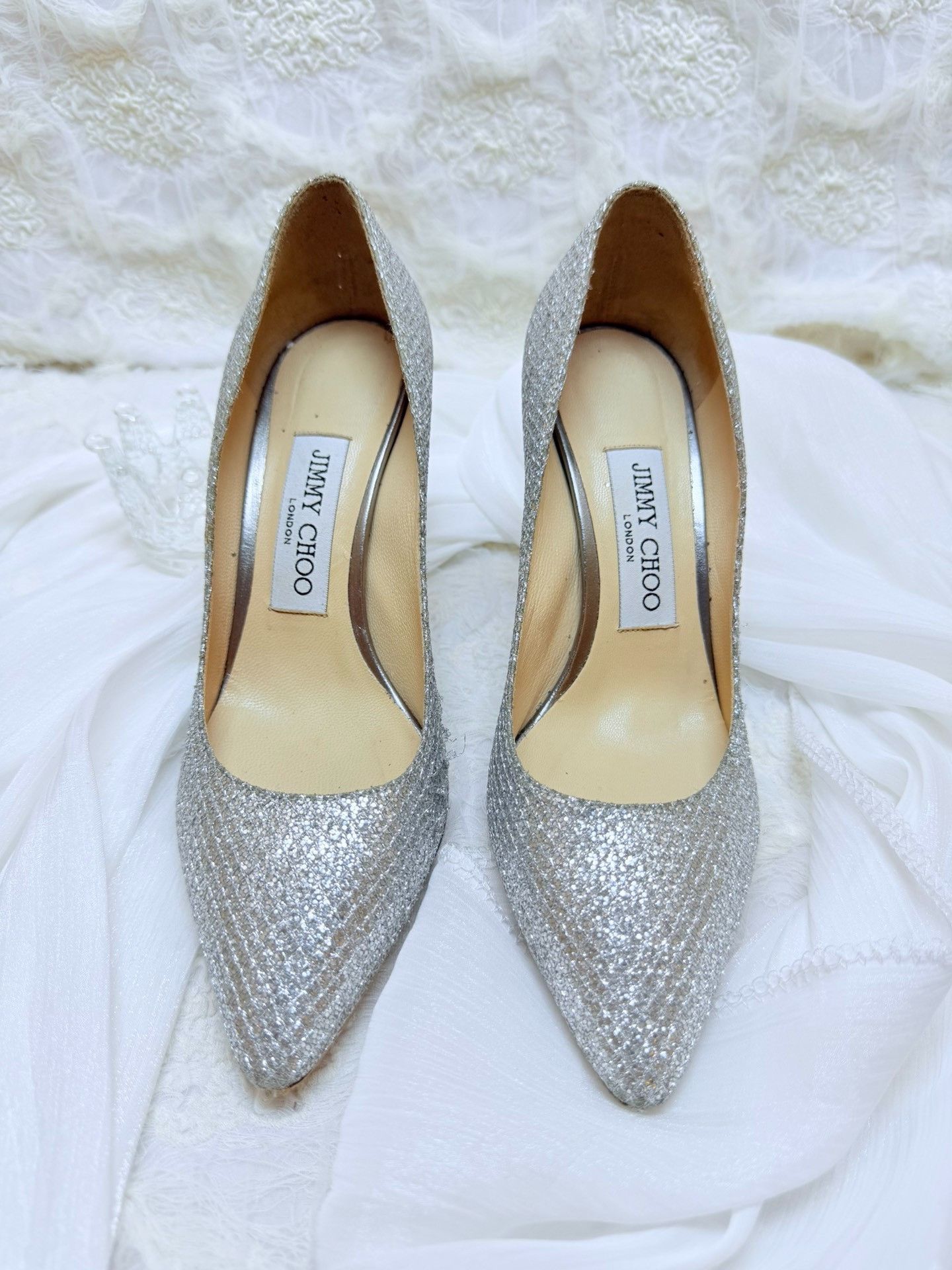 Jimmy Choo Jimmy Choo Silver Lowtop Sneakers us_5-5 Women Size US 5.5 / IT 35.5 - 3 Thumbnail
