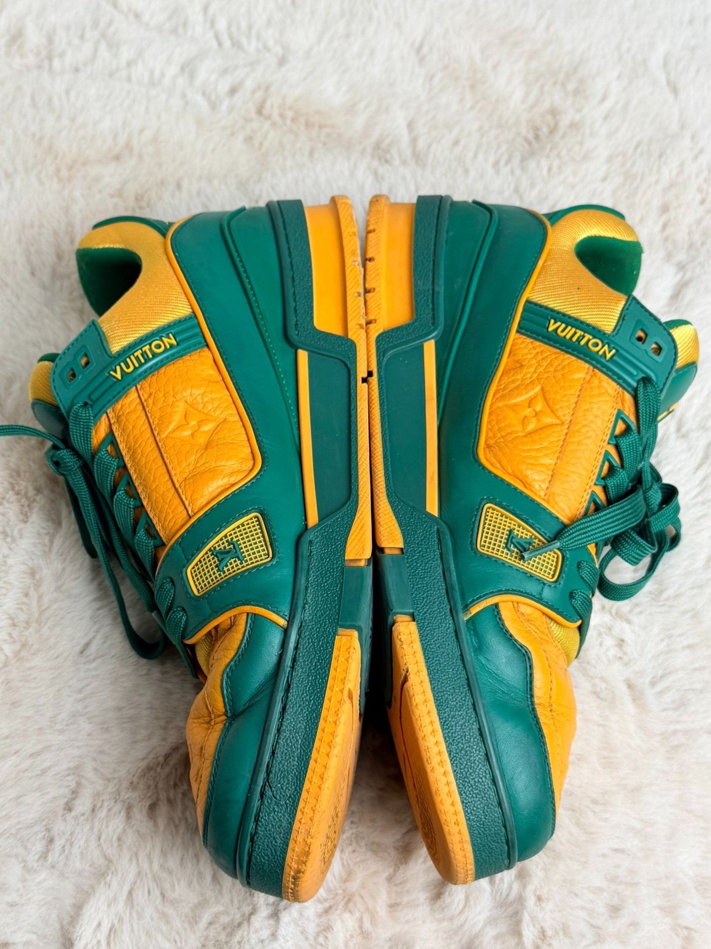 Louis Vuitton Louis Vuitton Training Yellow Lowtop Sneakers 9 Men Size US 9 / EU 42 - 4 Thumbnail