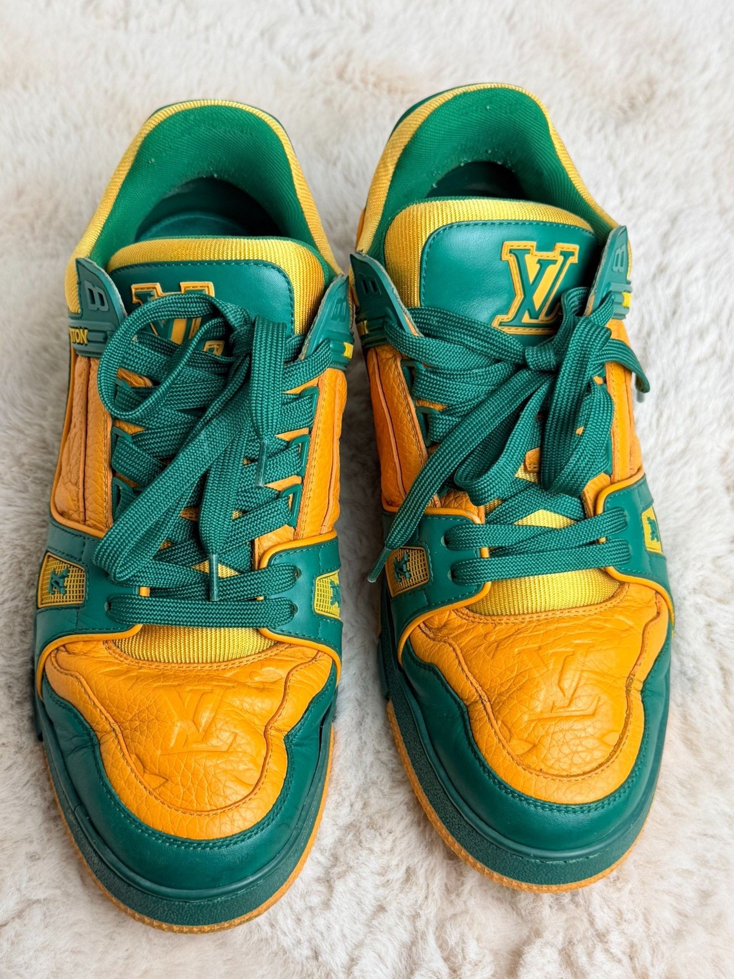Louis Vuitton Louis Vuitton Training Yellow Lowtop Sneakers 9 Men Size US 9 / EU 42 - 3 Thumbnail