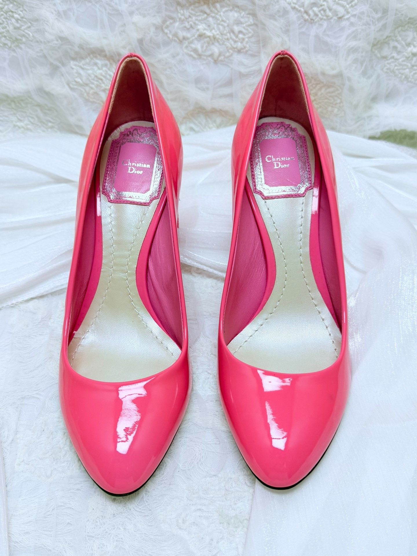 Dior Dior Patent Pink Lowtop Sneakers us_5-5 Women Size US 5.5 / IT 35.5 - 4 Thumbnail