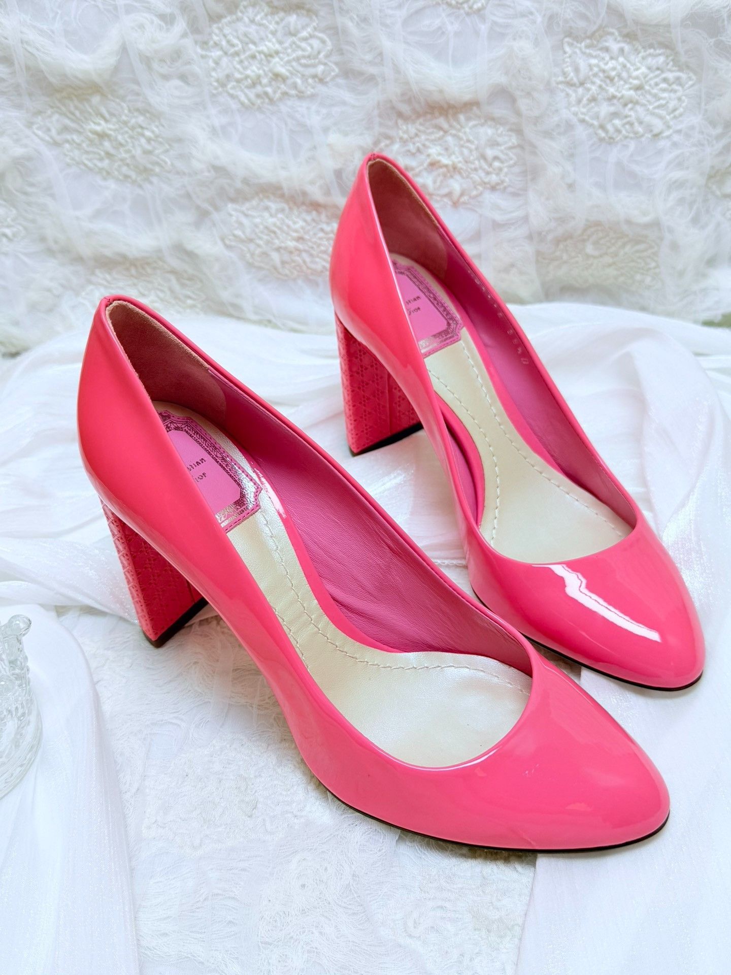 Dior Dior Patent Pink Lowtop Sneakers us_5-5 Women Size US 5.5 / IT 35.5 - 3 Thumbnail