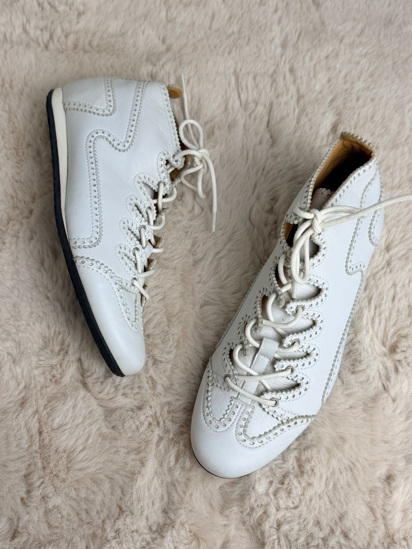 Hermes Hermes Casual White Hitop Sneakers us_6-5 Women Size US 6.5 / IT 36.5 - 5 Thumbnail