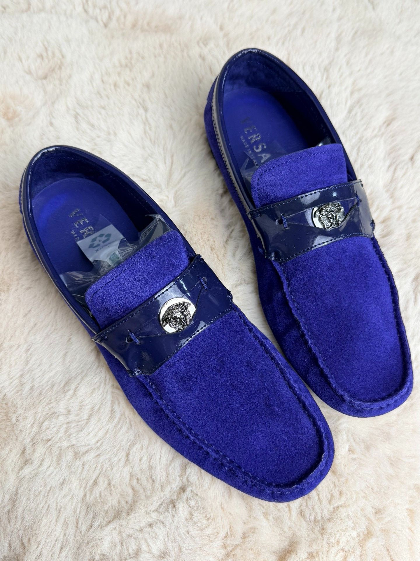 Versace Versace Blue Lowtop Sneakers 6 Men Size US 6 / EU 39 - 2 Thumbnail