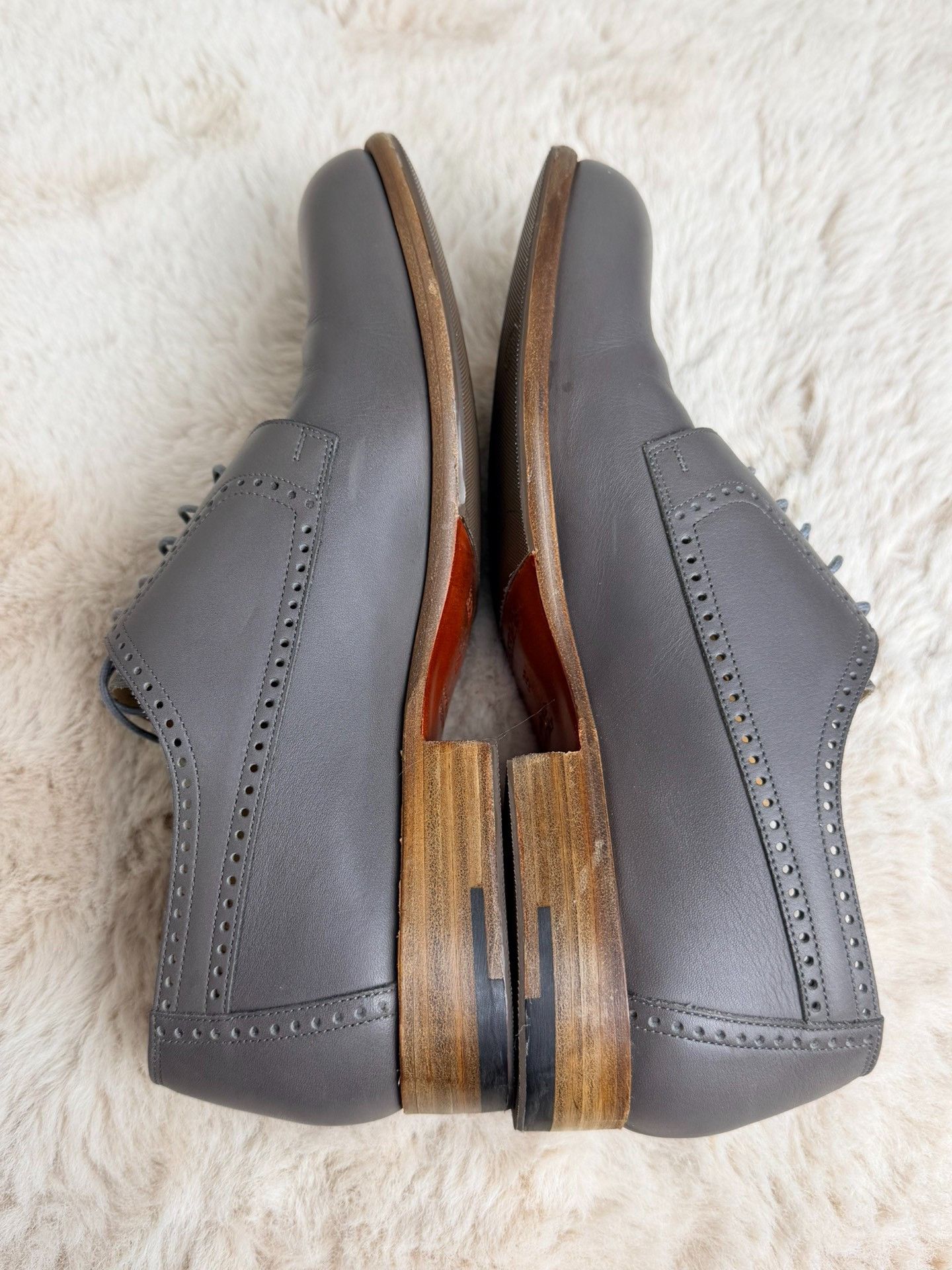 Hermes Hermes Leather Gray Lowtop Sneakers 6 Men Size US 6 / EU 39 - 5 Thumbnail