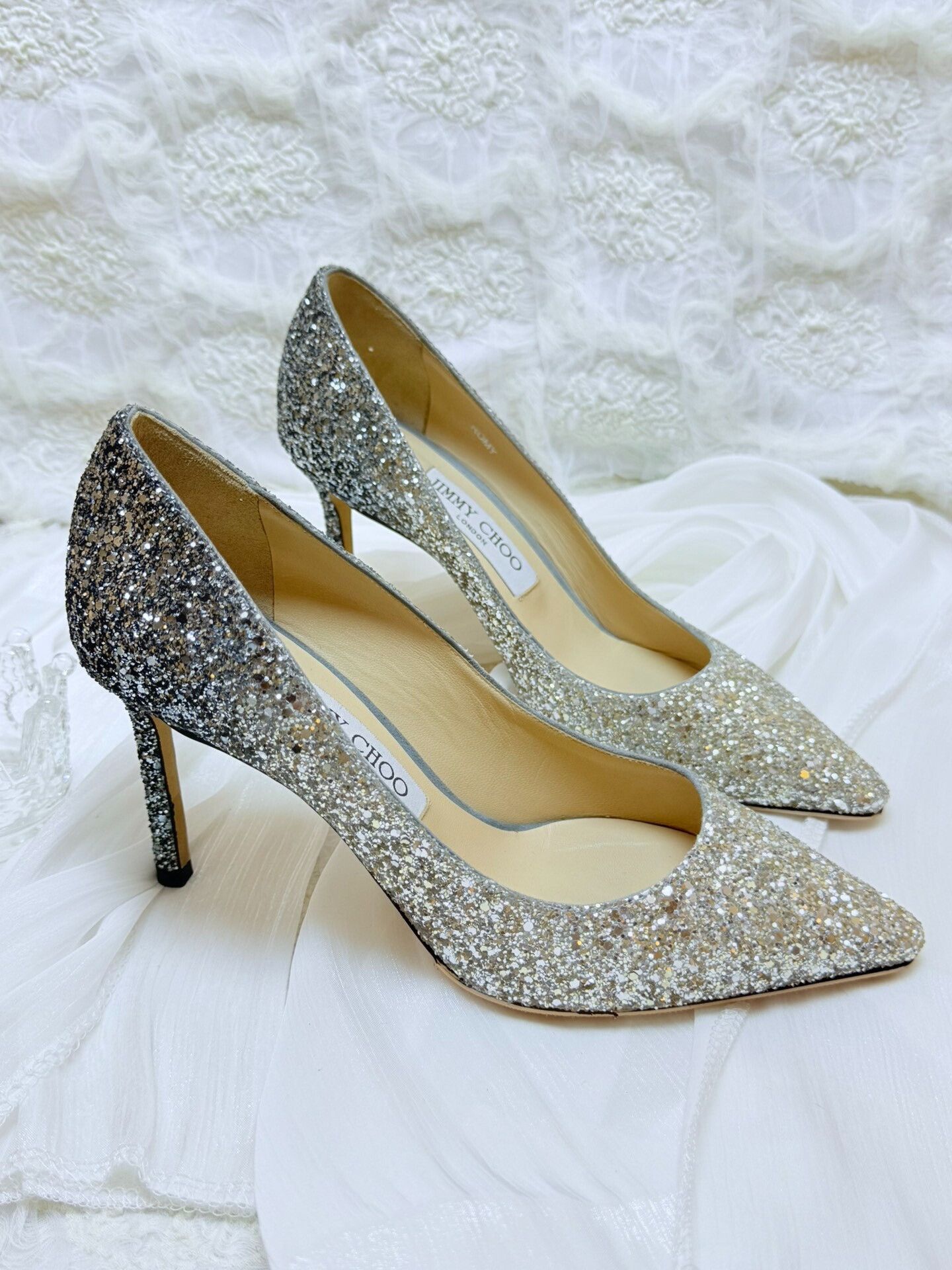Jimmy Choo Jimmy Choo Silver Lowtop Sneakers us_7 Women Size US 7 / IT 37 - 2 Thumbnail