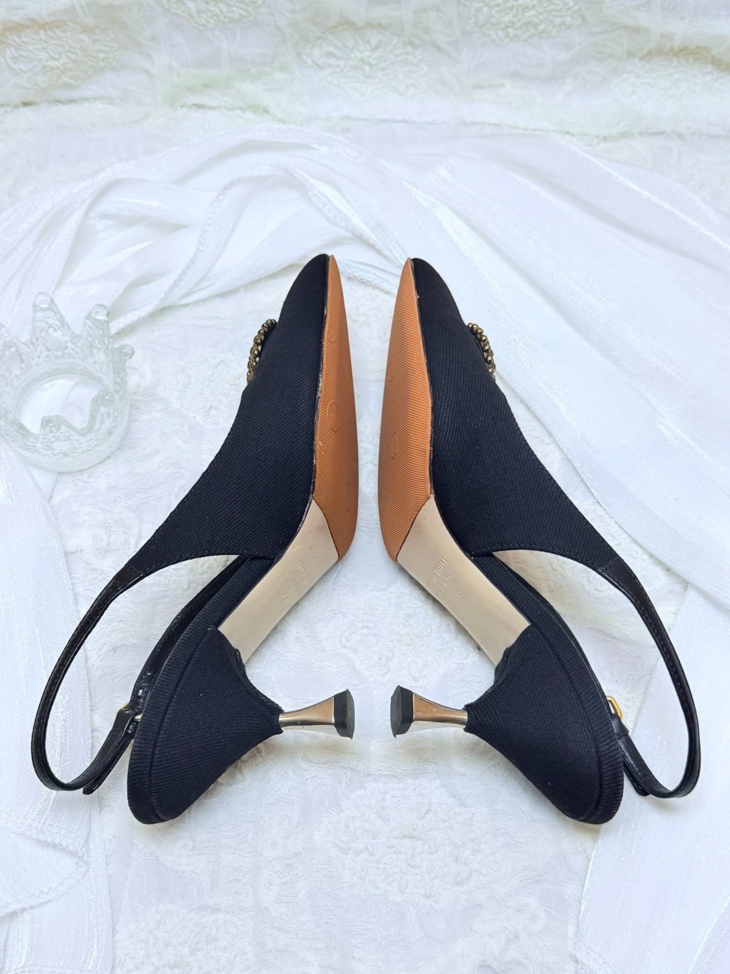 Miu Miu Miu Miu Canvas Green Sandals us_6 Women Size US 6 / IT 36 - 6 Thumbnail