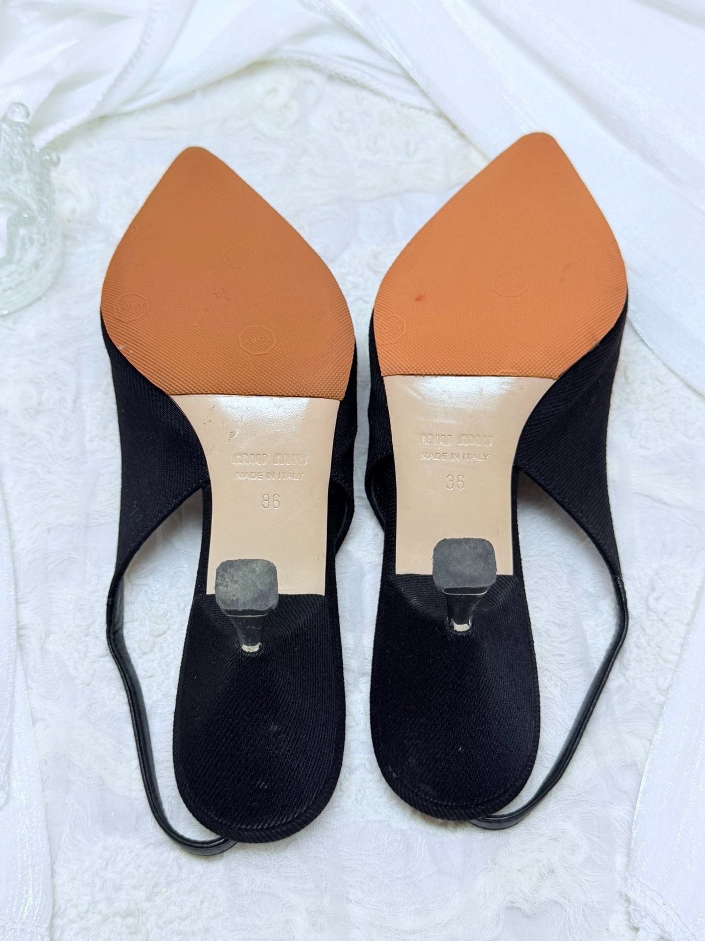 Miu Miu Miu Miu Canvas Green Sandals us_6 Women Size US 6 / IT 36 - 7 Thumbnail