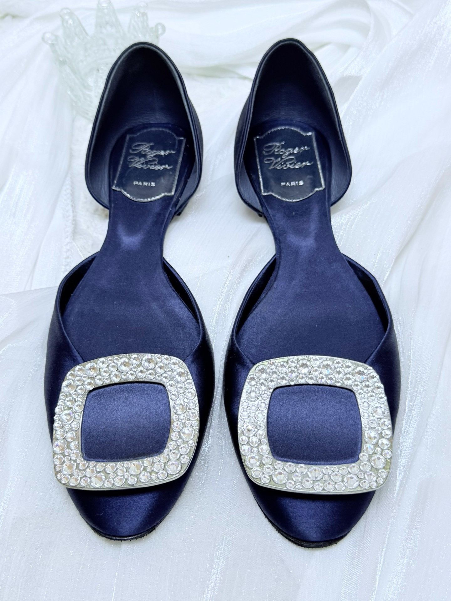 Roger Vivier Roger Vivier Retro Blue Lowtop Sneakers us_5 Women Size US 5 / IT 35 - 2 Thumbnail