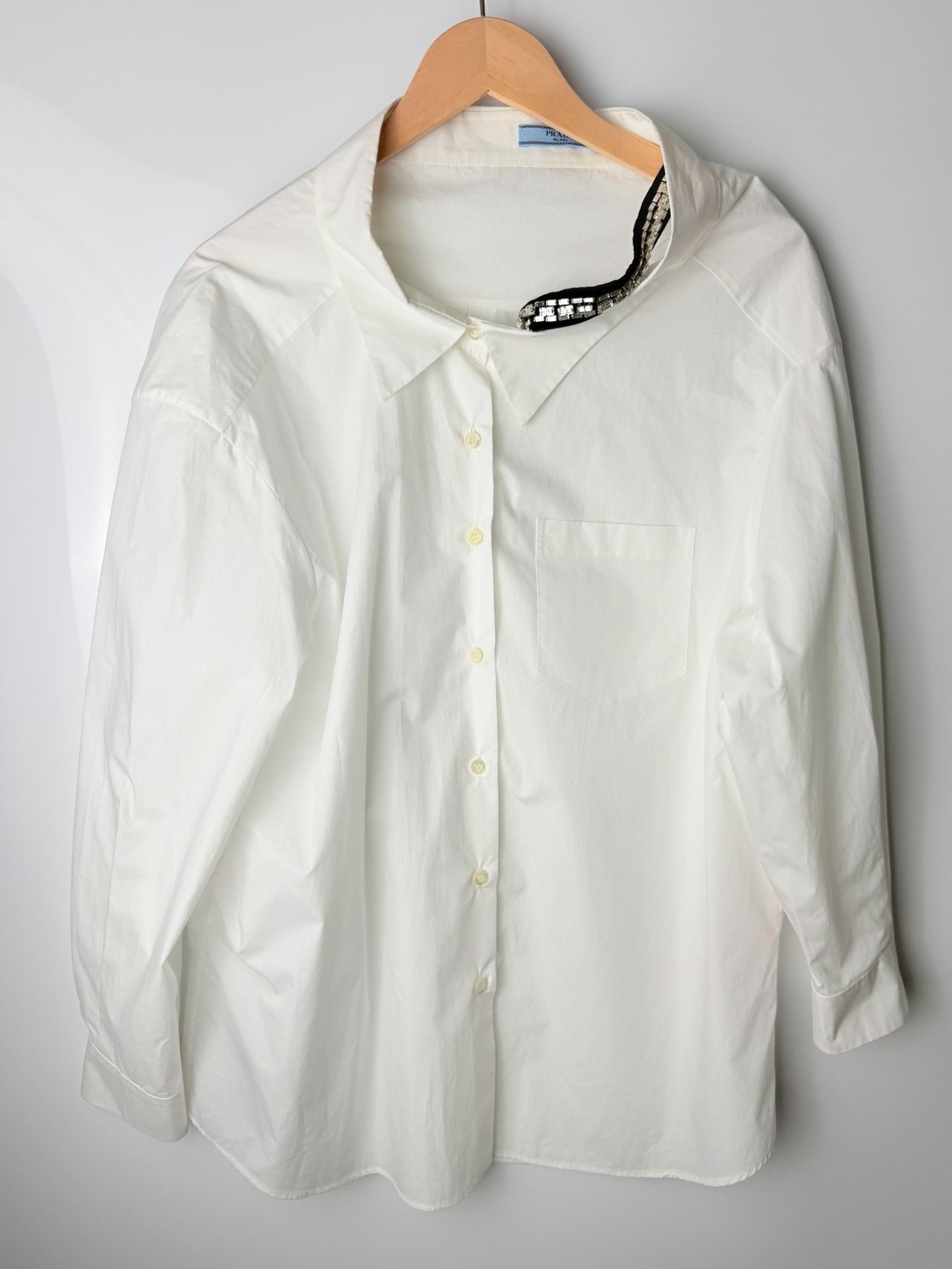 Prada Prada White Button Up it_38 Women Size XS / US 0-2 / IT 36-38 - 2 Thumbnail