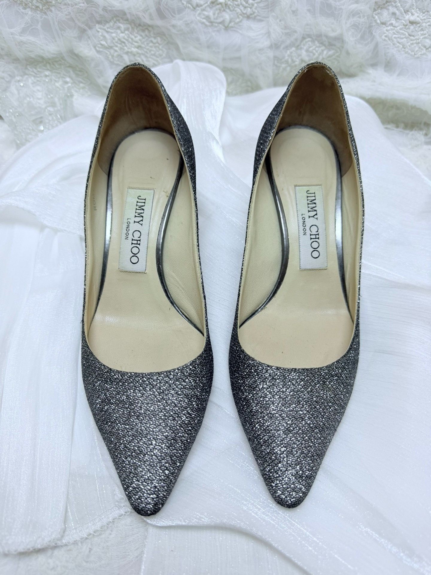 Jimmy Choo Jimmy Choo Silver Lowtop Sneakers us_6 Women Size US 6 / IT 36 - 3 Thumbnail