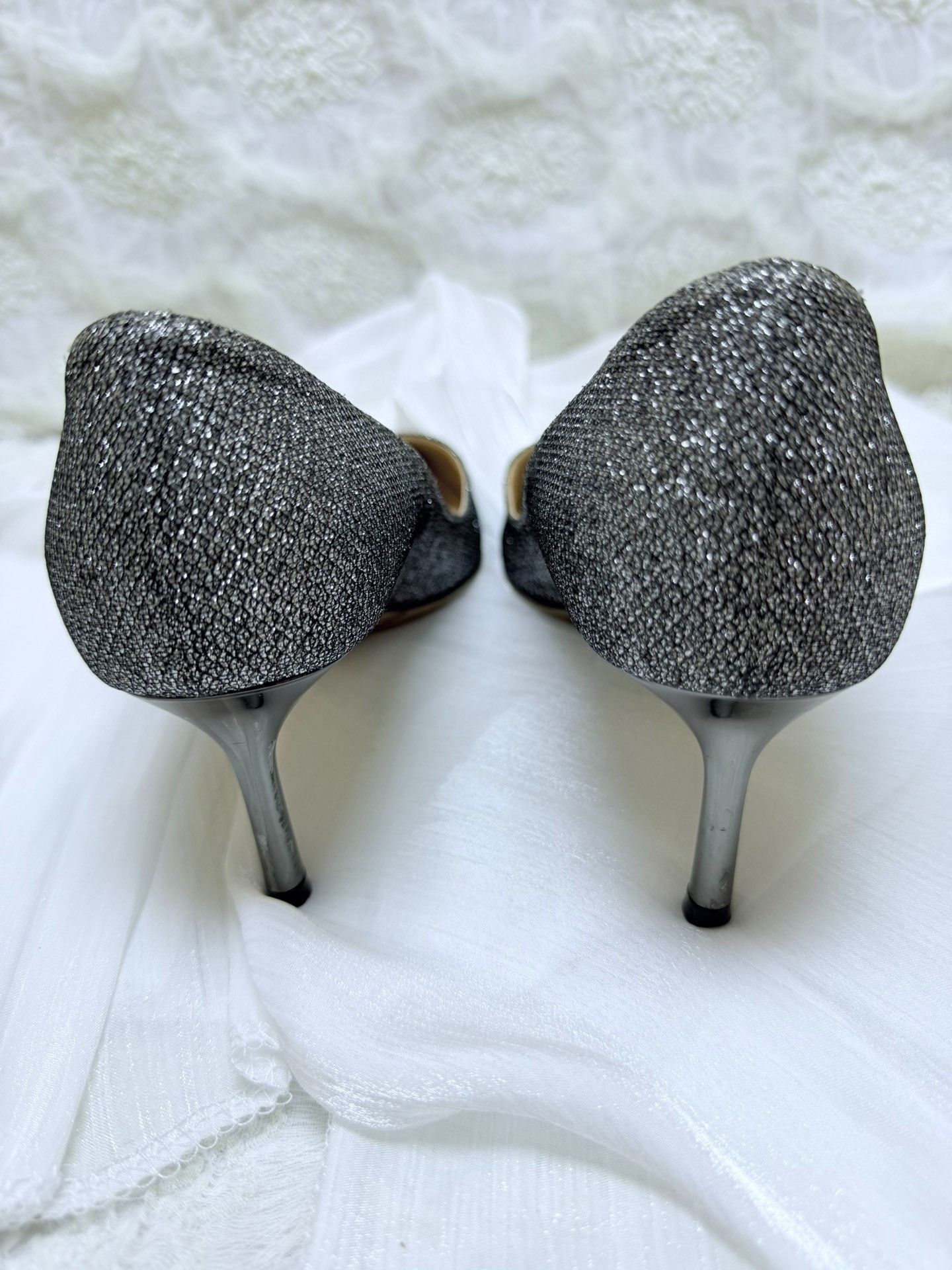 Jimmy Choo Jimmy Choo Silver Lowtop Sneakers us_6 Women Size US 6 / IT 36 - 4 Thumbnail