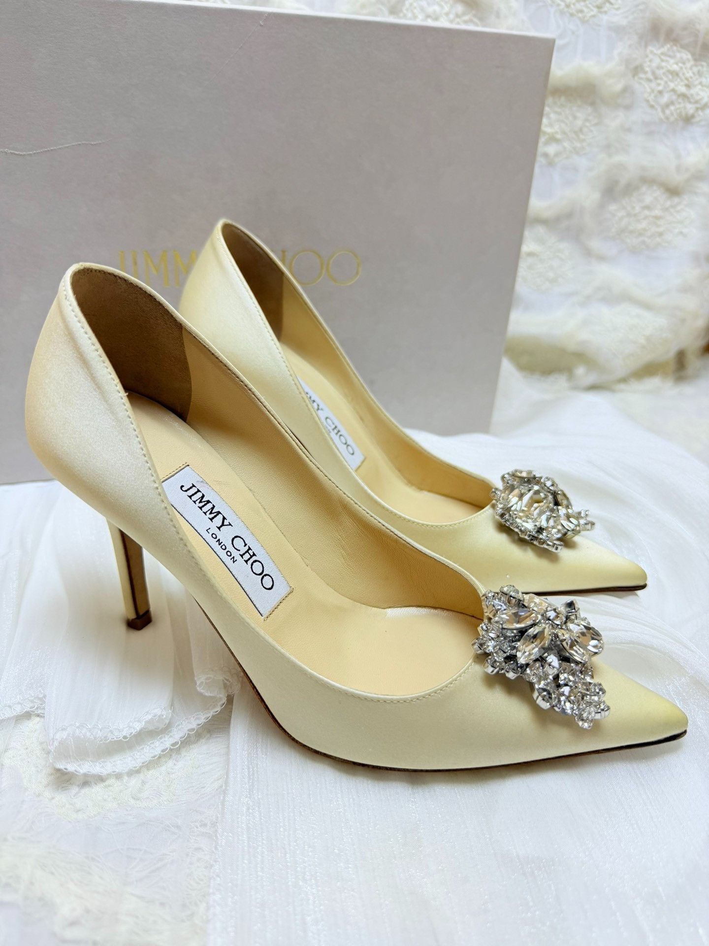 Jimmy Choo Jimmy Choo White Lowtop Sneakers it_34-5 Women Size US 4.5 / IT 34.5 - 2 Thumbnail