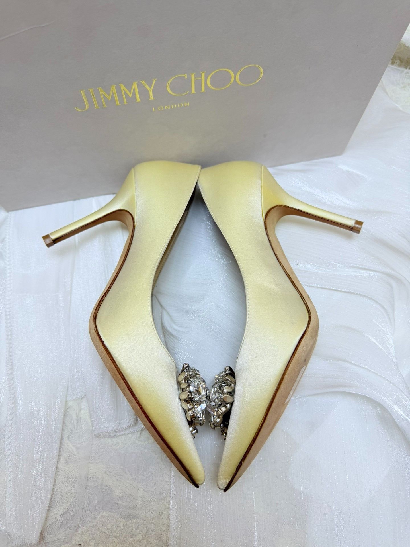 Jimmy Choo Jimmy Choo White Lowtop Sneakers it_34-5 Women Size US 4.5 / IT 34.5 - 5 Thumbnail
