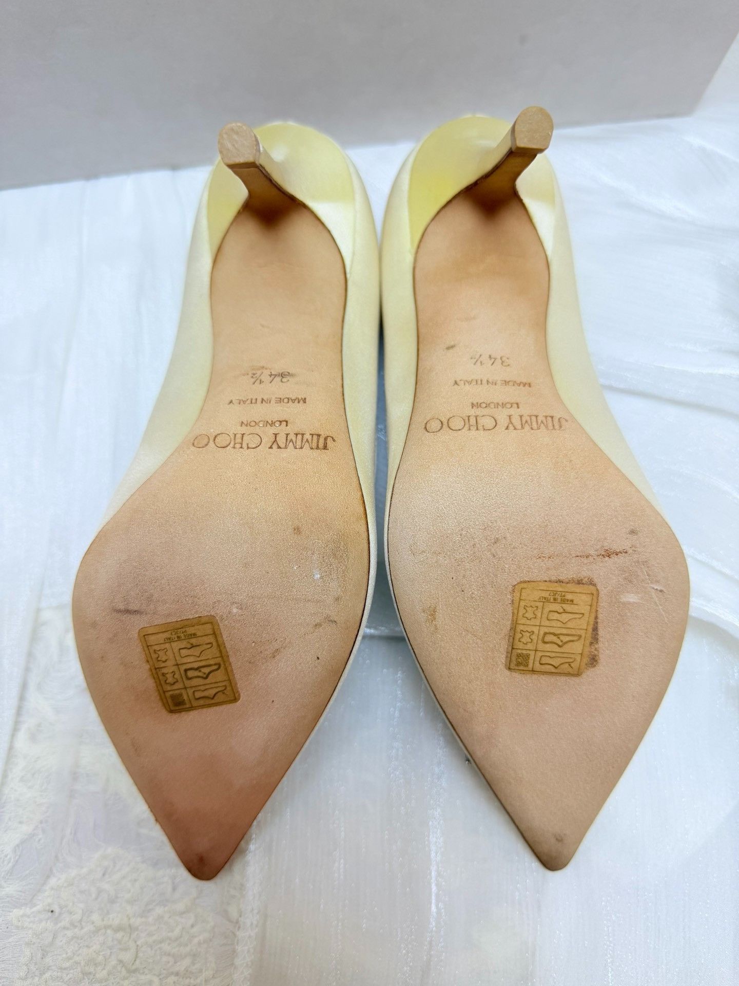 Jimmy Choo Jimmy Choo White Lowtop Sneakers it_34-5 Women Size US 4.5 / IT 34.5 - 6 Thumbnail
