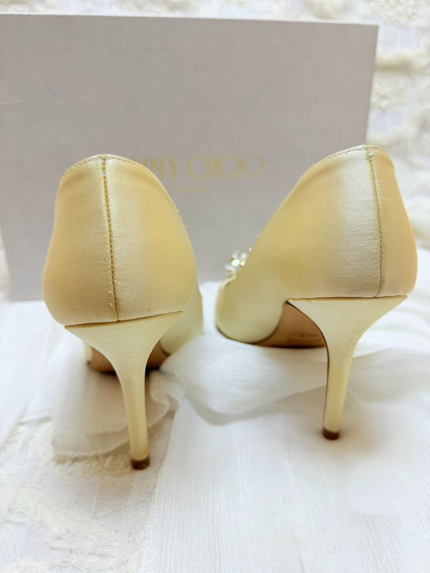 Jimmy Choo Jimmy Choo White Lowtop Sneakers it_34-5 Women Size US 4.5 / IT 34.5 - 4 Thumbnail