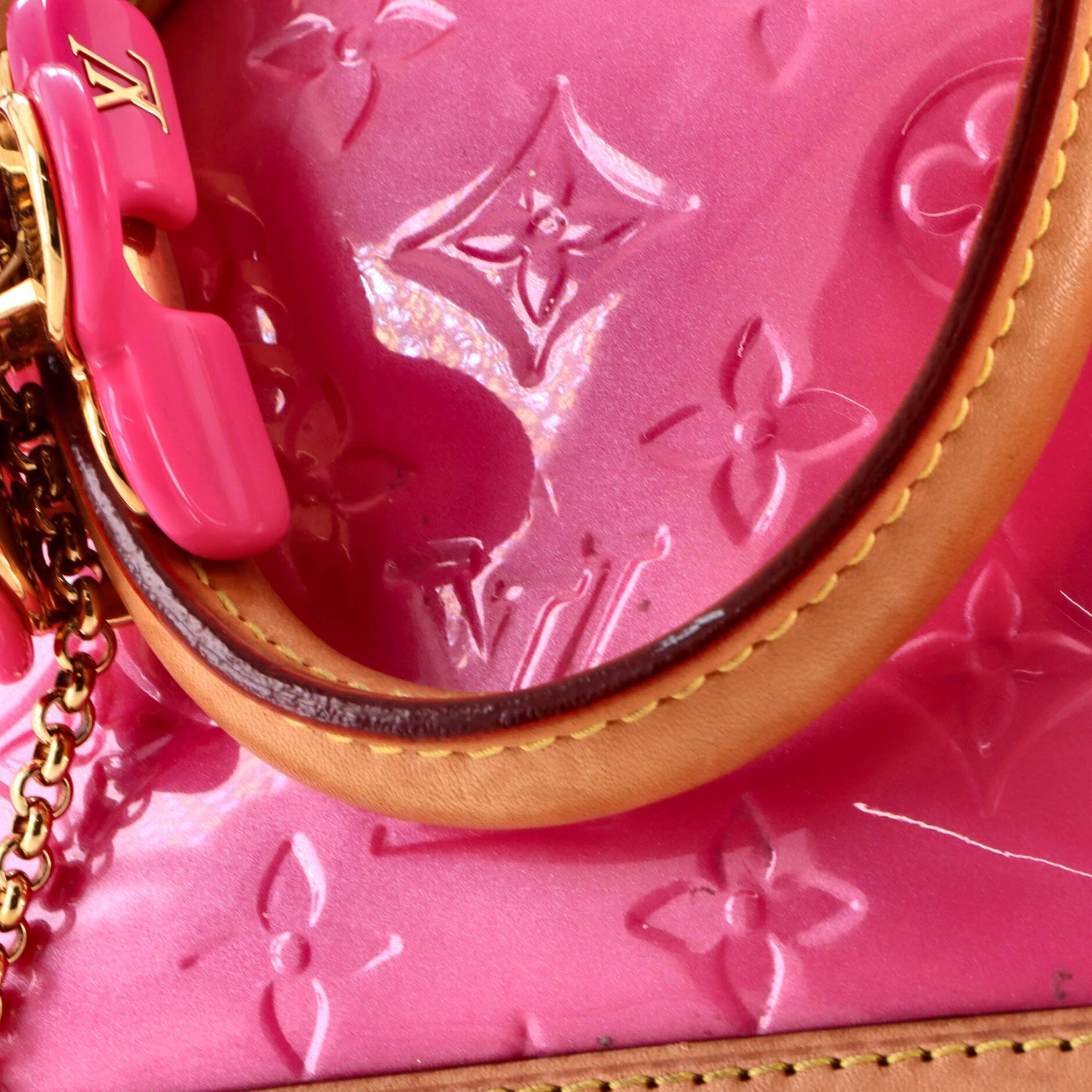 Louis Vuitton Alma Charm Chain Handbag Size ONE SIZE - 8 Thumbnail