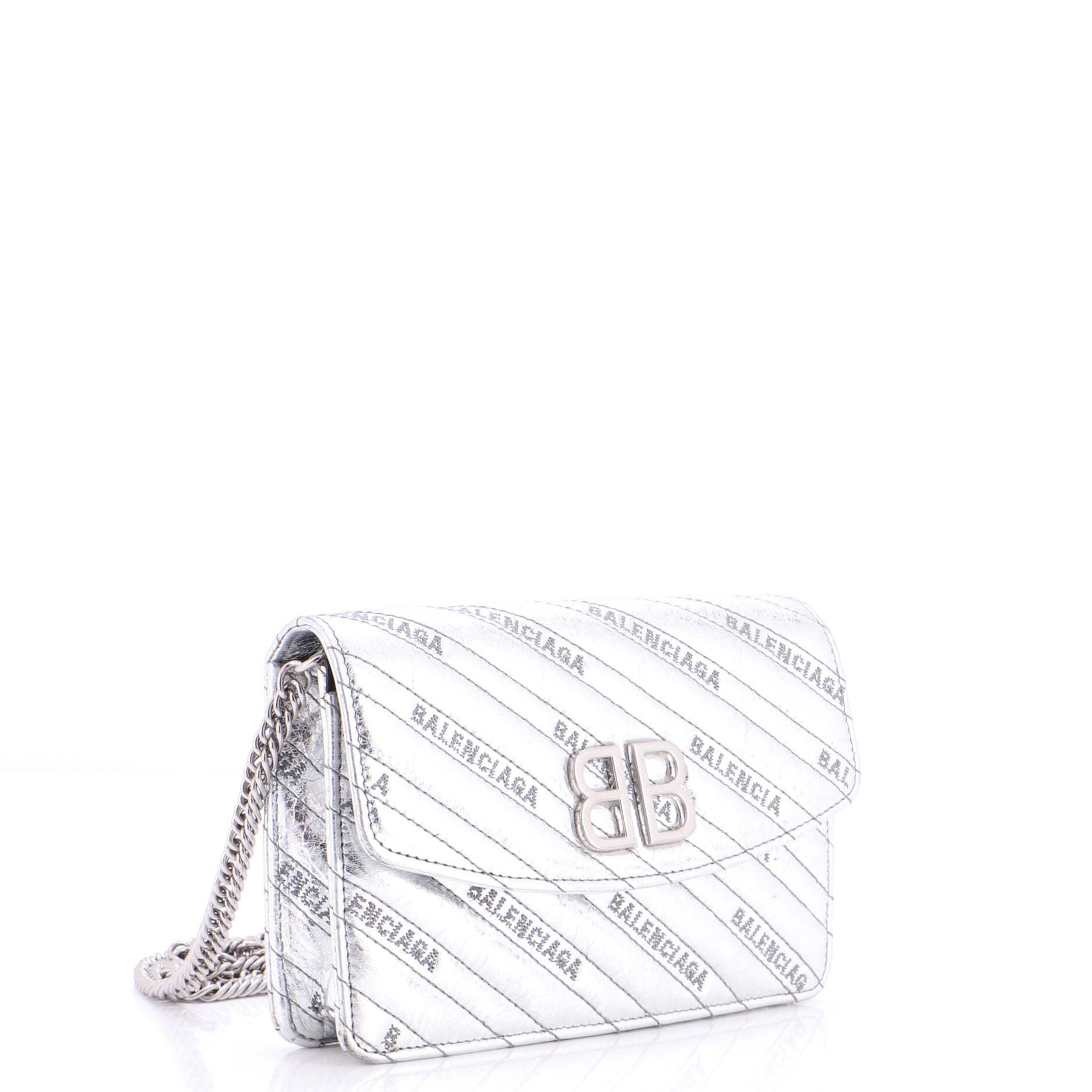 Balenciaga BB Chain Wallet Size ONE SIZE - 2 Thumbnail