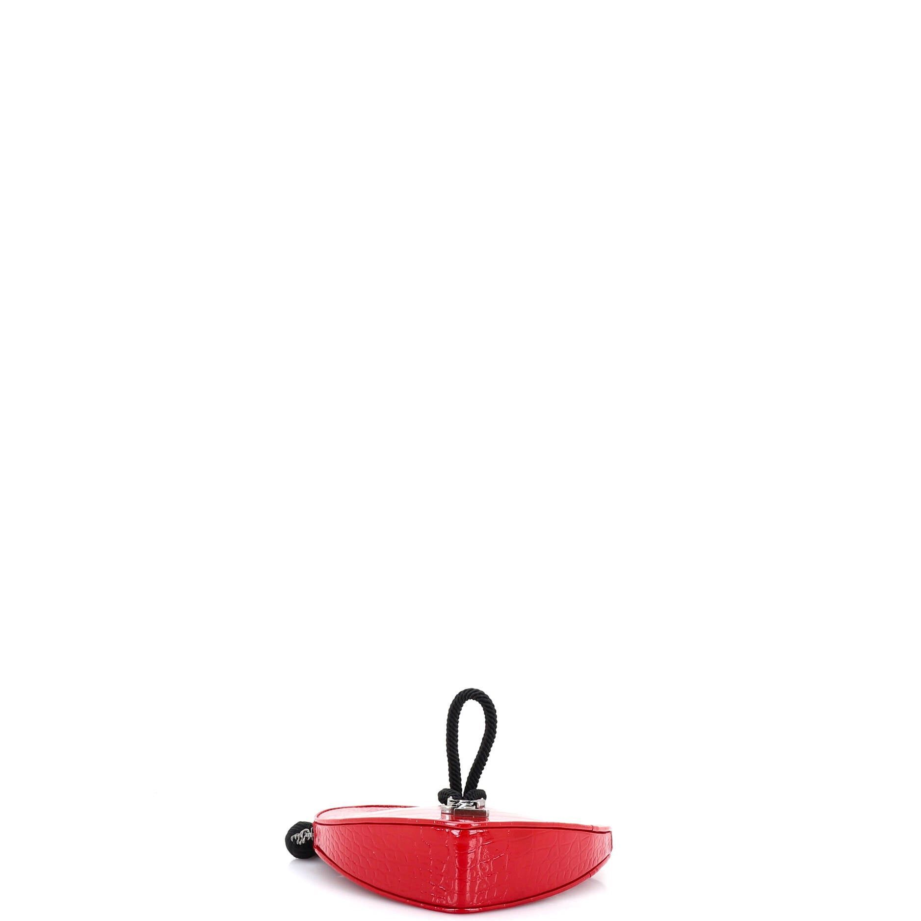 Saint Laurent Paris Heart Tassel Clutch Size ONE SIZE - 4 Thumbnail