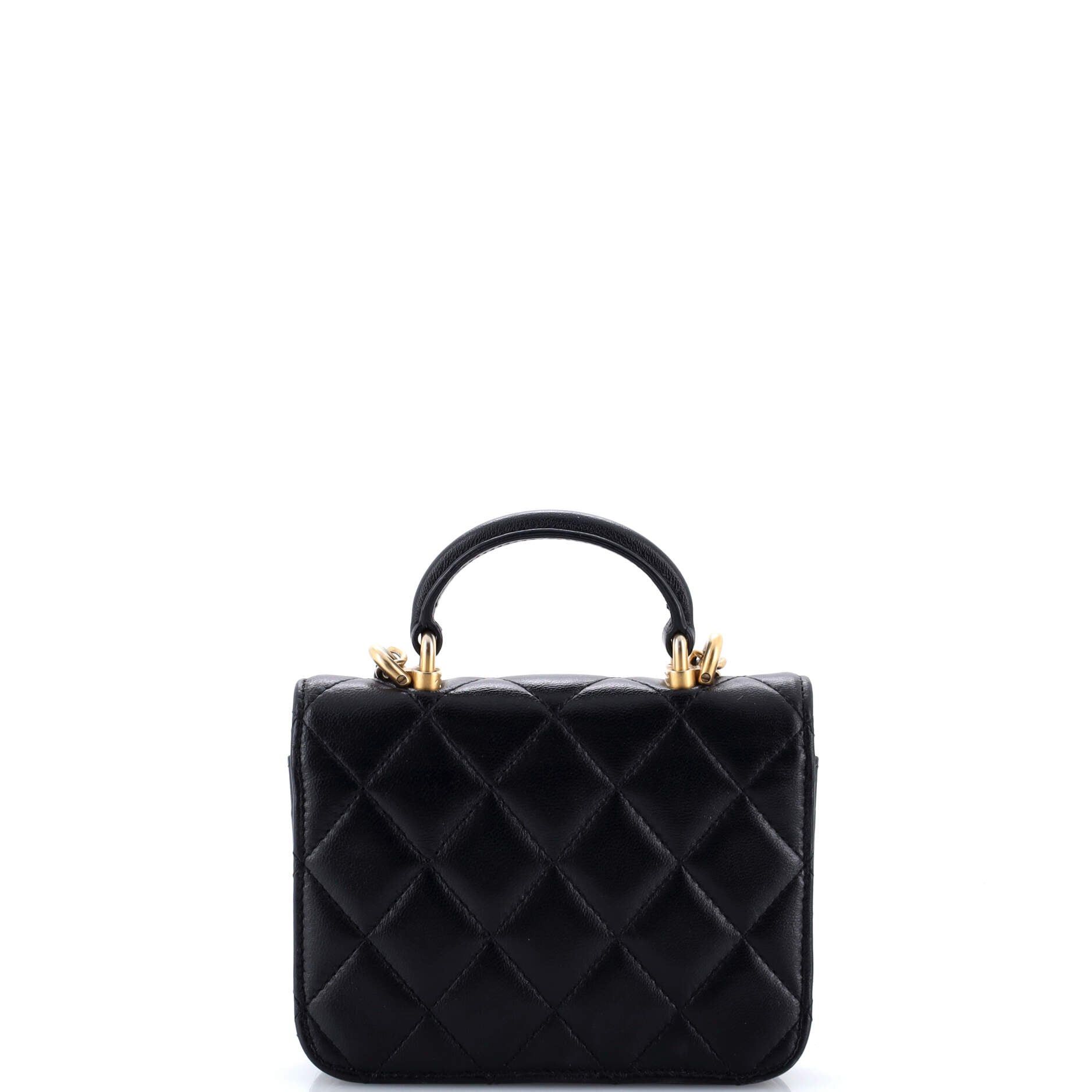 Chanel Top Handle Flap Coin Purse with Chain Size ONE SIZE - 3 Thumbnail